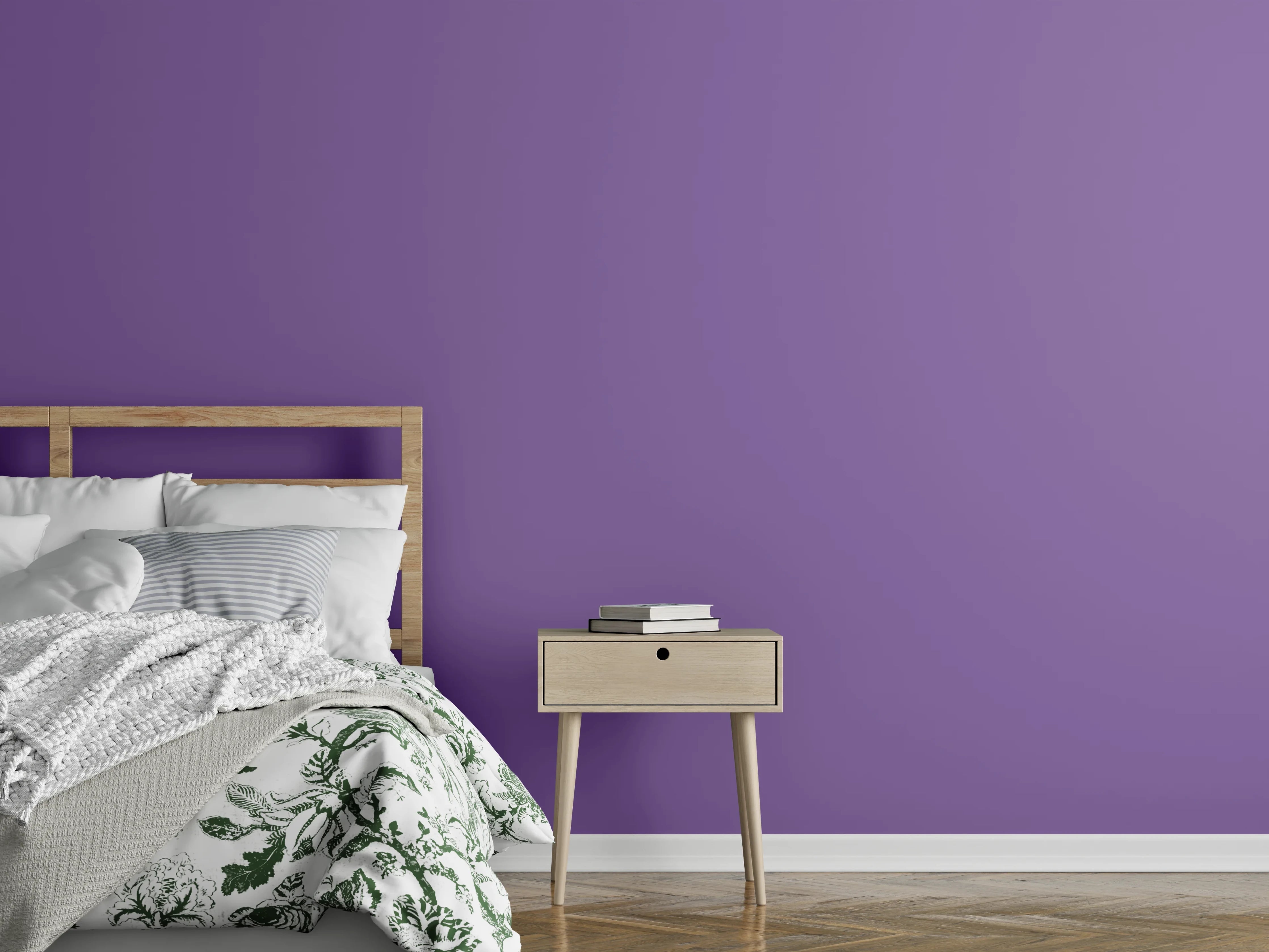 Wandverkleidung Schlafzimmer - RAL 4005 (Fliederblau)