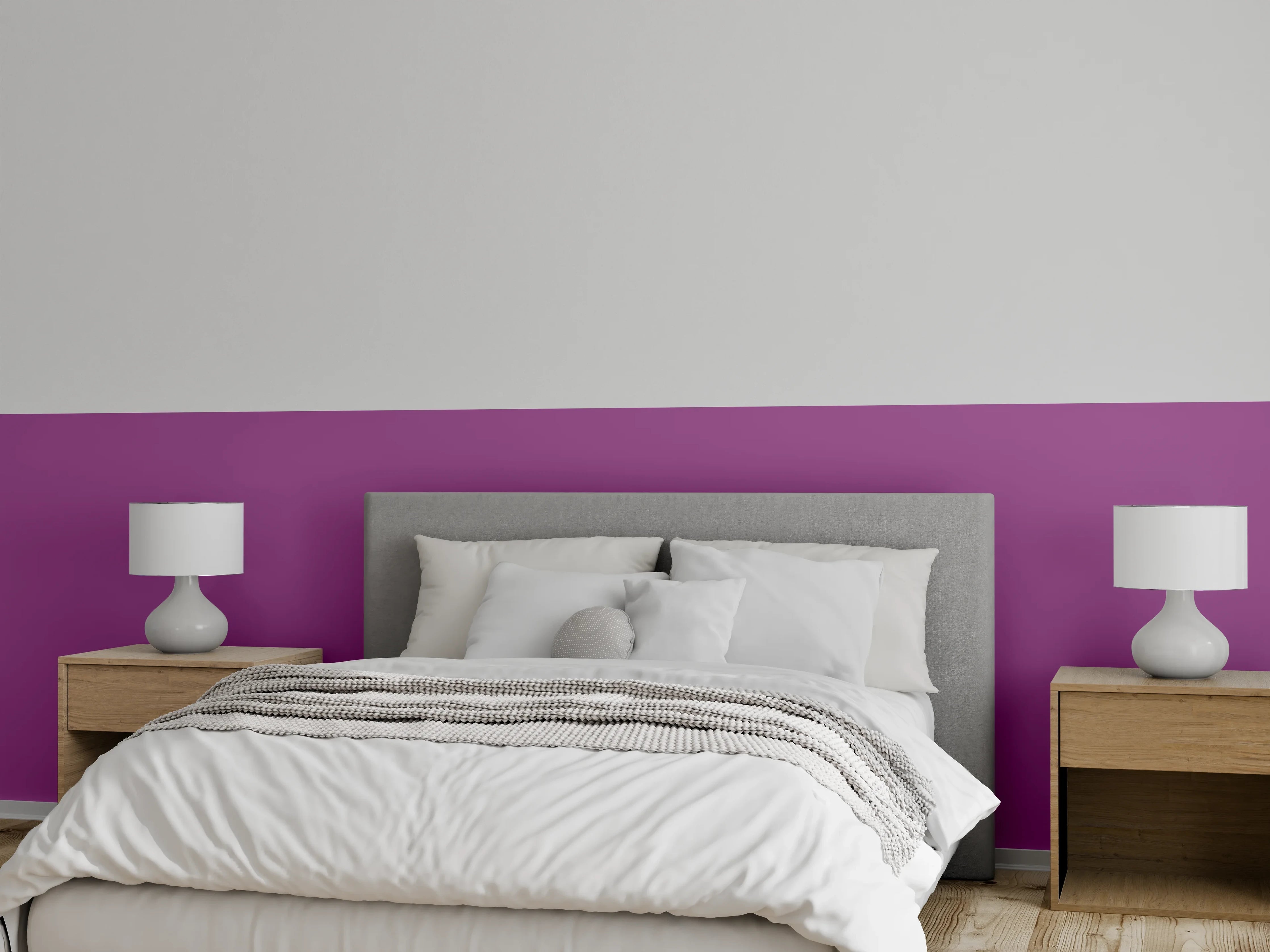 Wandverkleidung Schlafzimmer - RAL 4008 (Signalviolett)