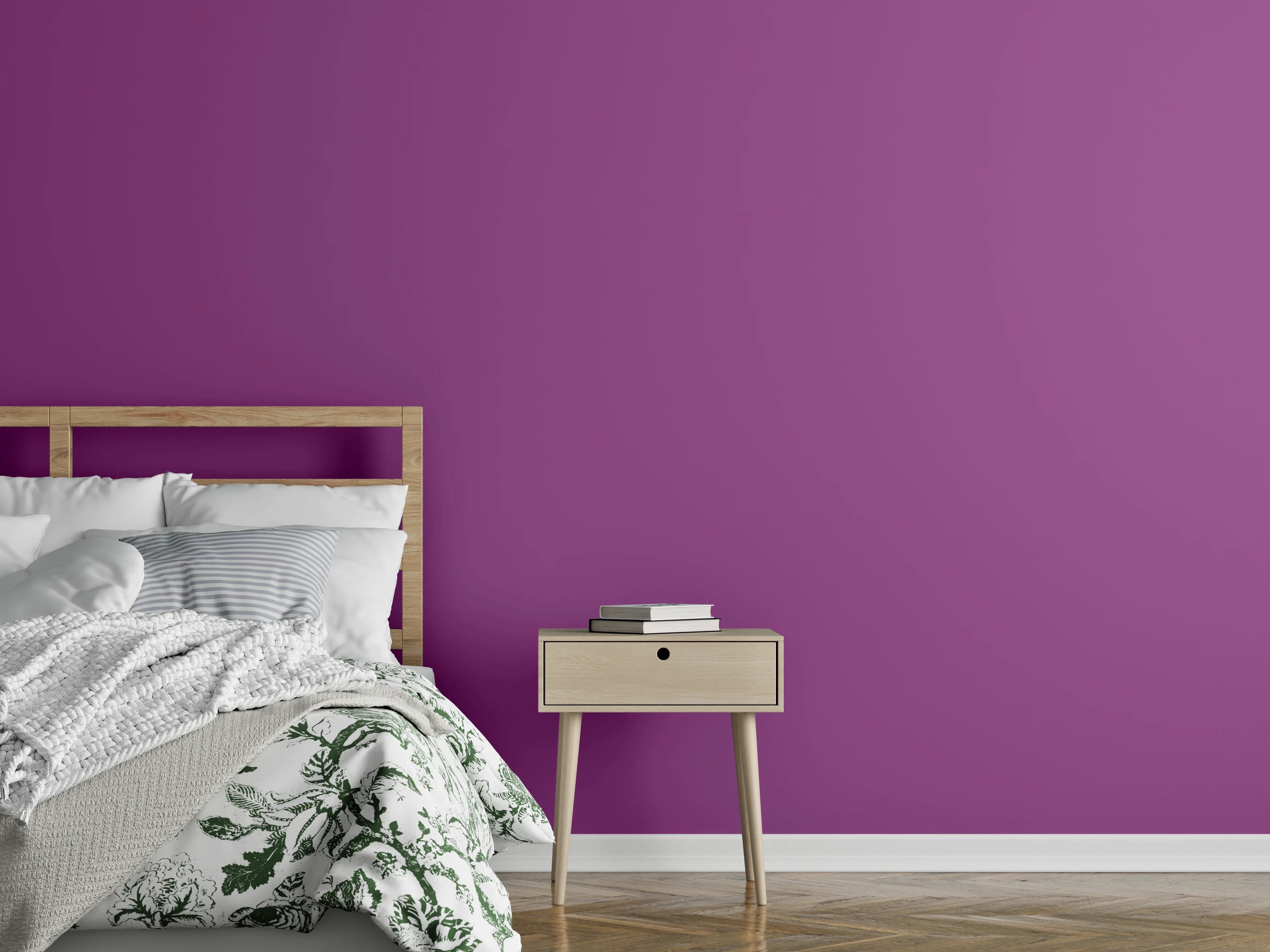 Wandverkleidung Schlafzimmer - RAL 4008 (Signalviolett)