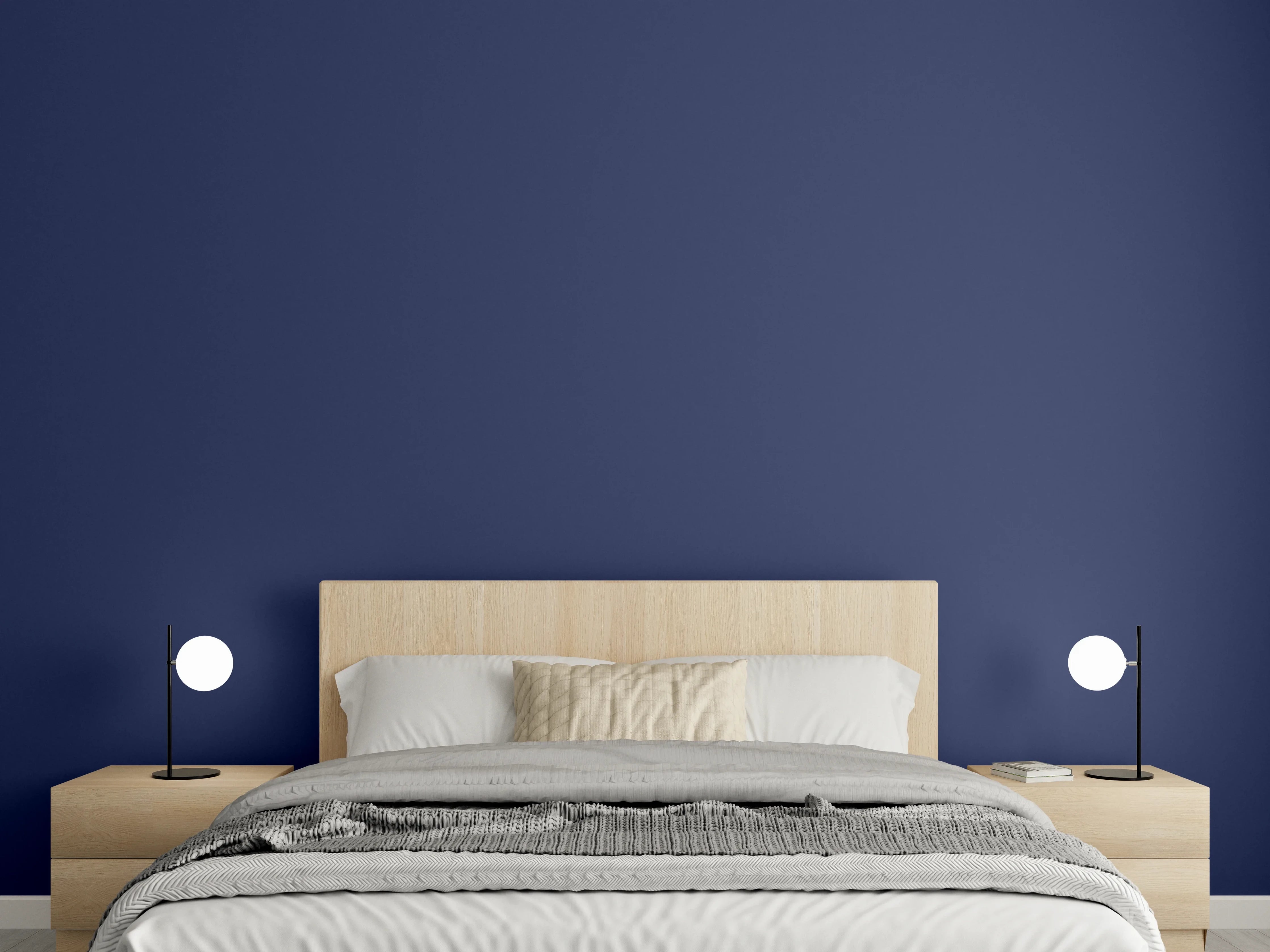 Wandverkleidung Schlafzimmer - RAL 5013 (Kobaltblau)