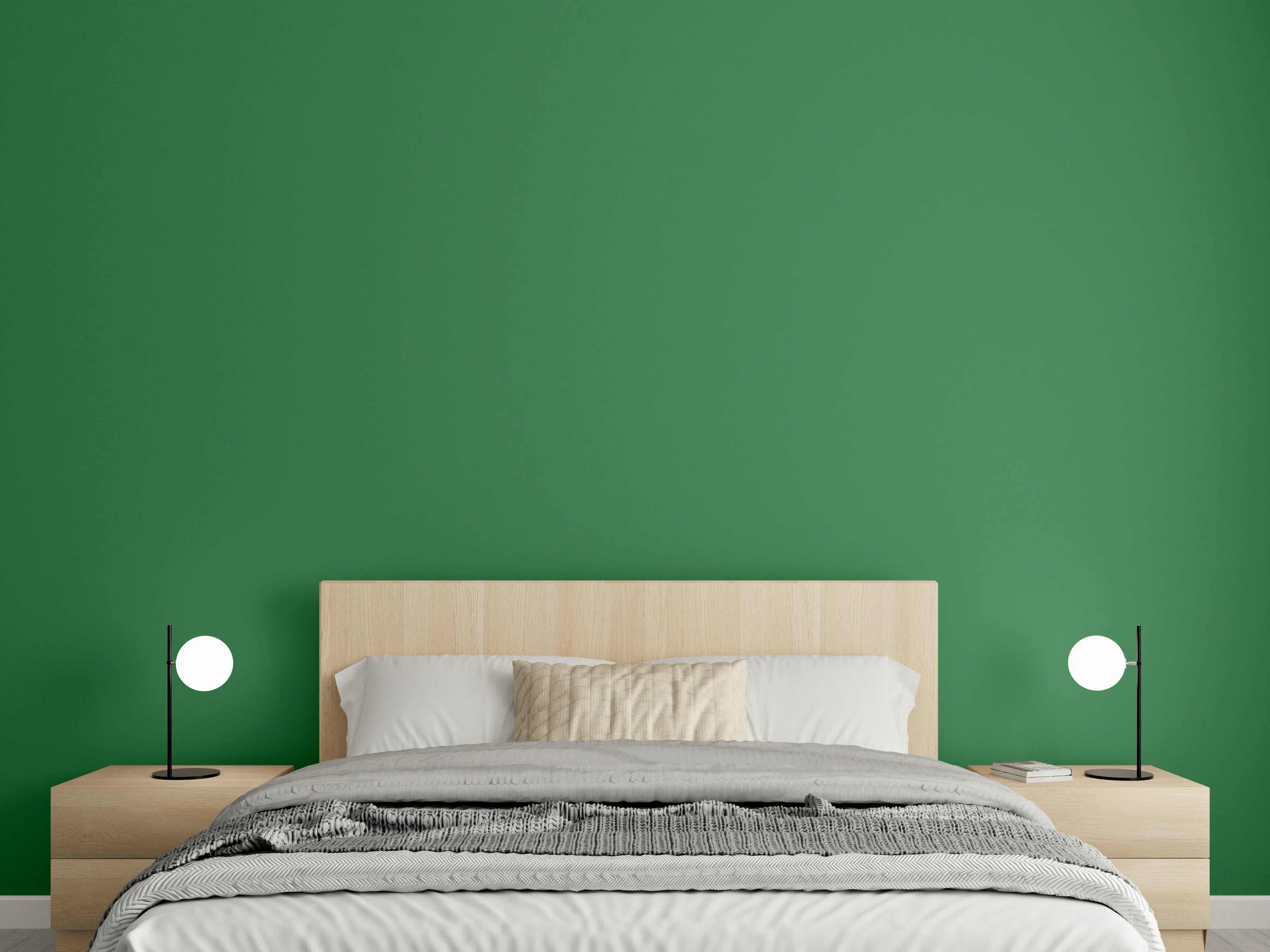 Wandverkleidung Schlafzimmer - RAL 6001 (Smaragdgrün)