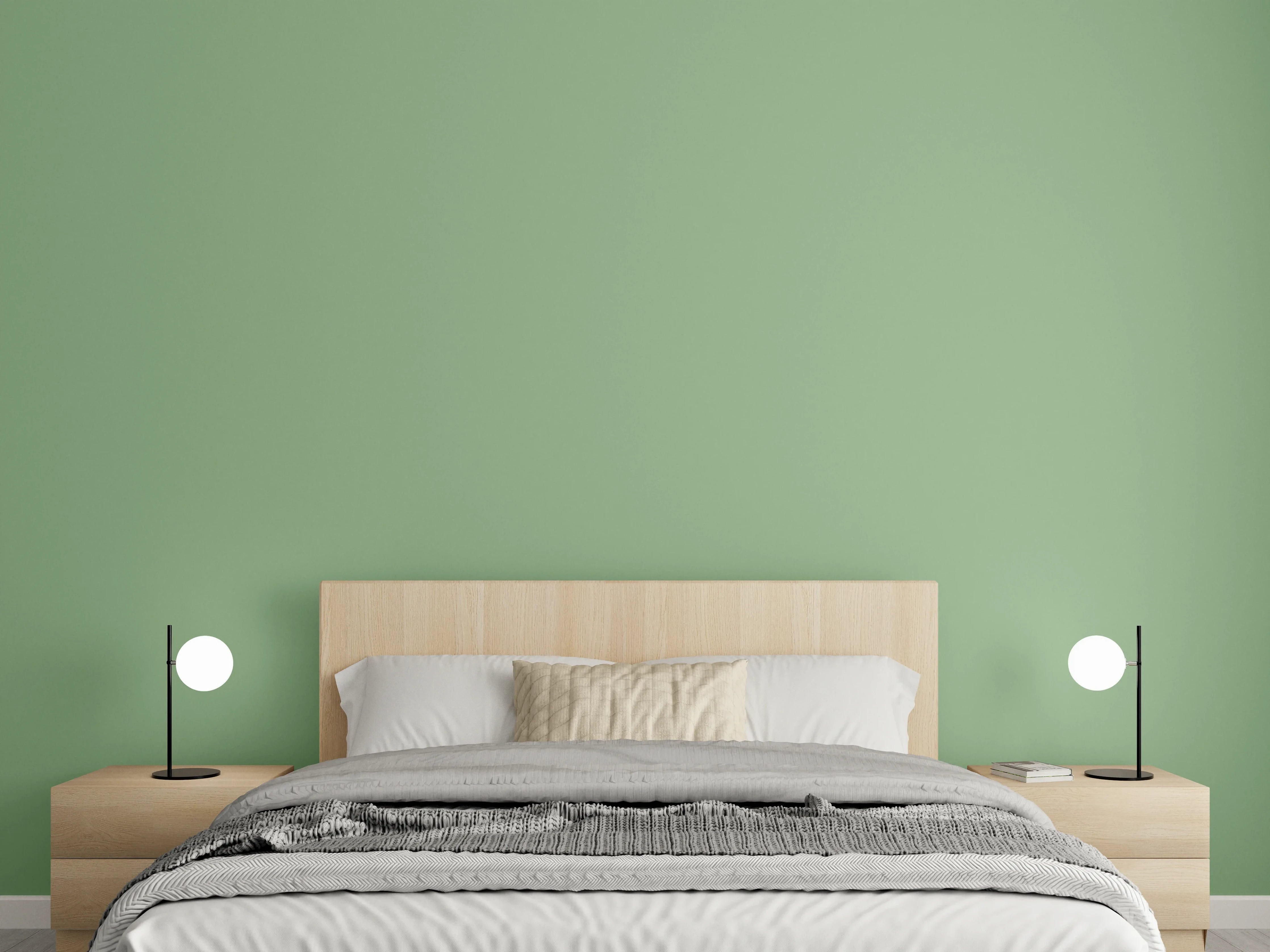 Wandverkleidung Schlafzimmer - RAL 6021 (Blassgrün)