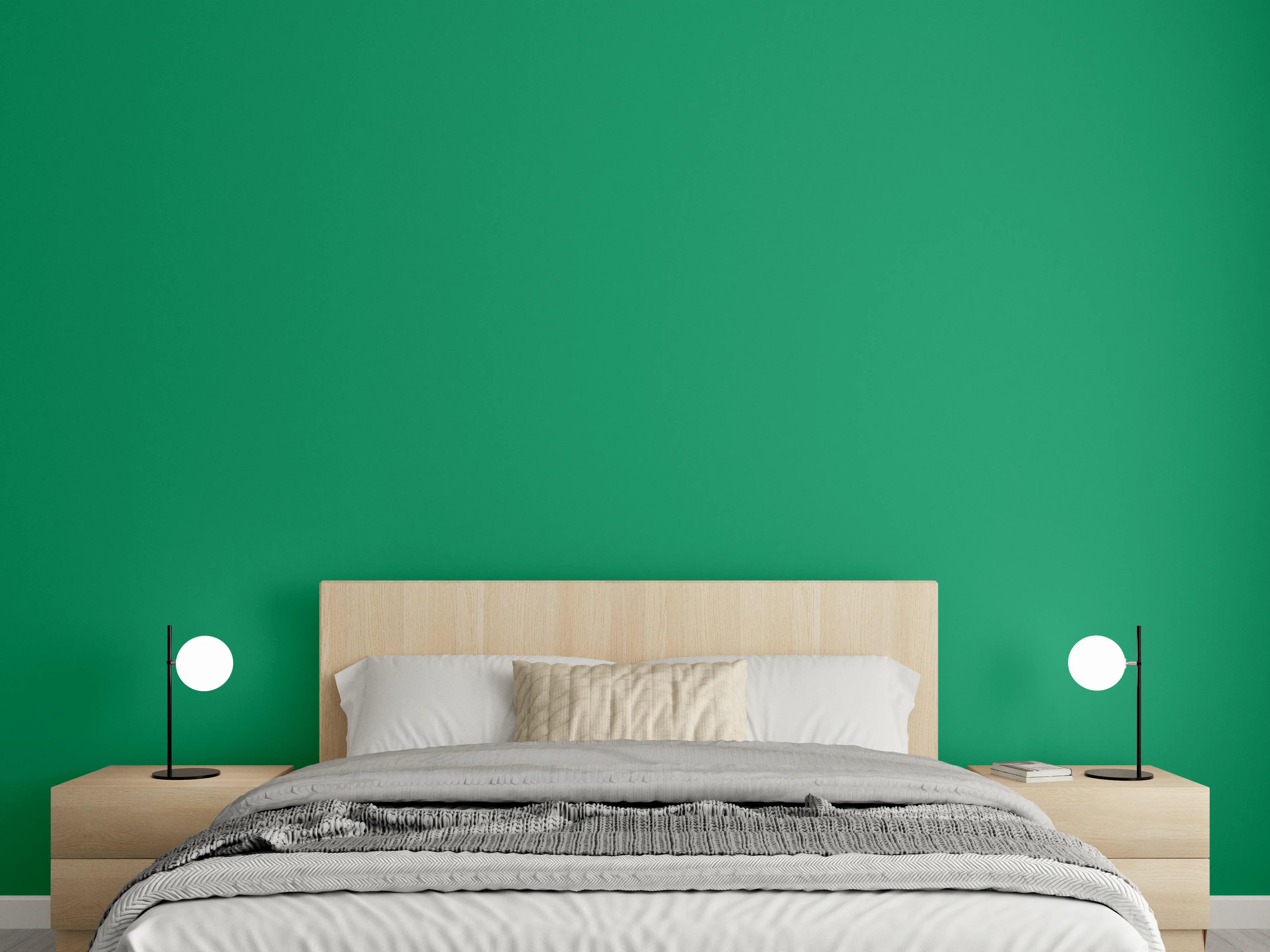 Wandverkleidung Schlafzimmer - RAL 6024 (Verkehrsgrün)