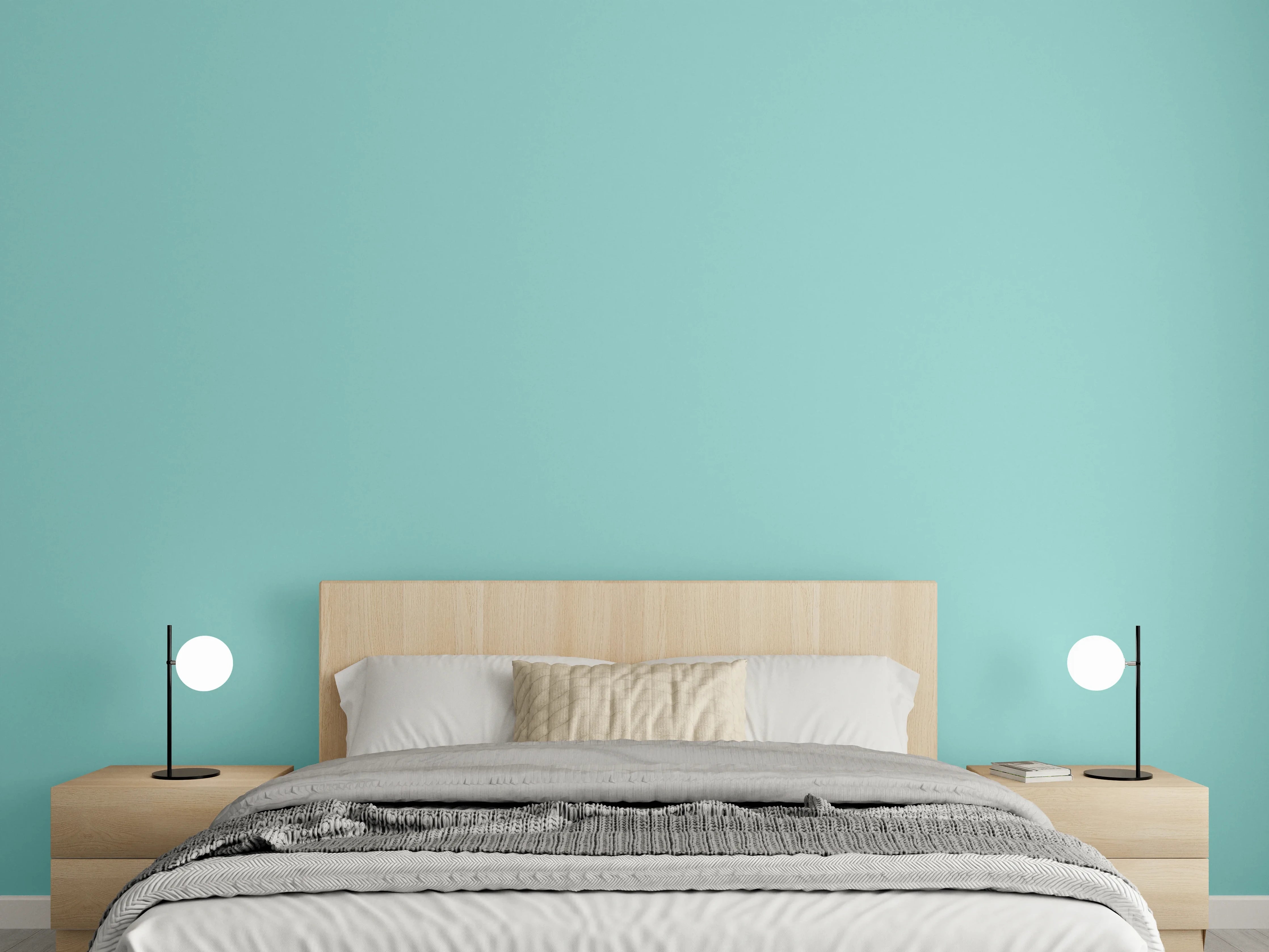 Wandverkleidung Schlafzimmer - RAL 6027 (Hellgrün)
