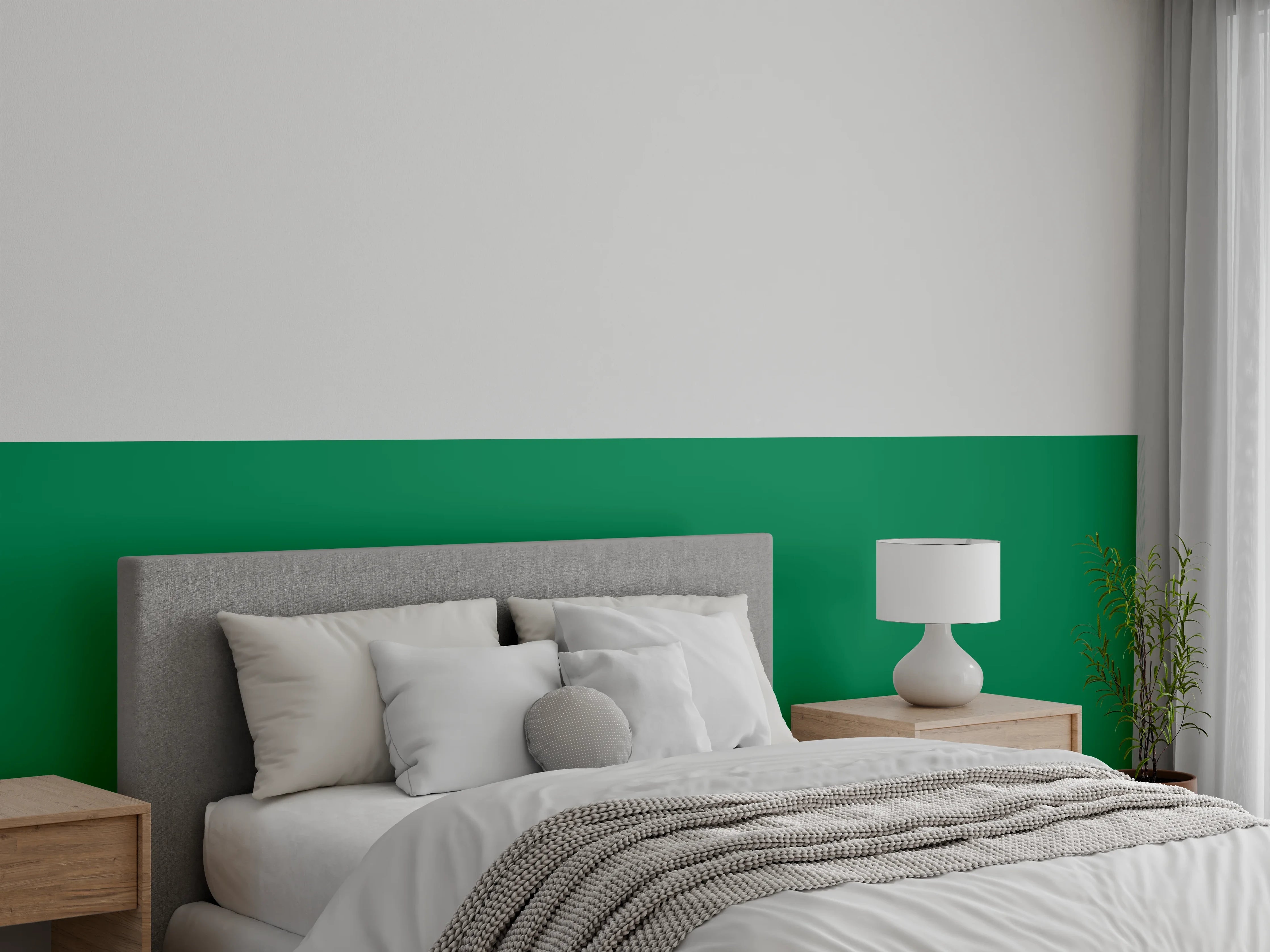 Wandverkleidung Schlafzimmer - RAL 6029 (Mintgrün)