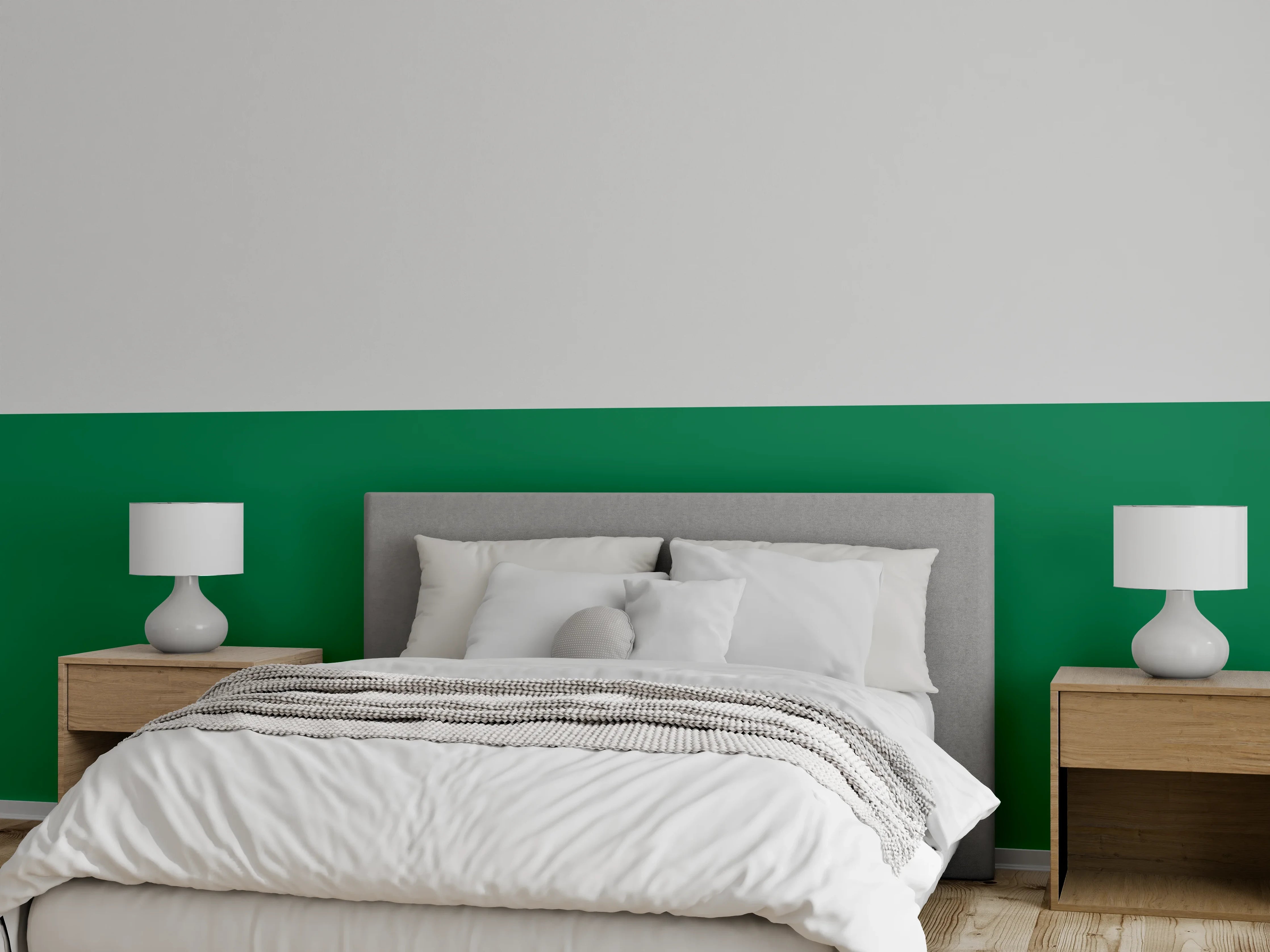 Wandverkleidung Schlafzimmer - RAL 6029 (Mintgrün)