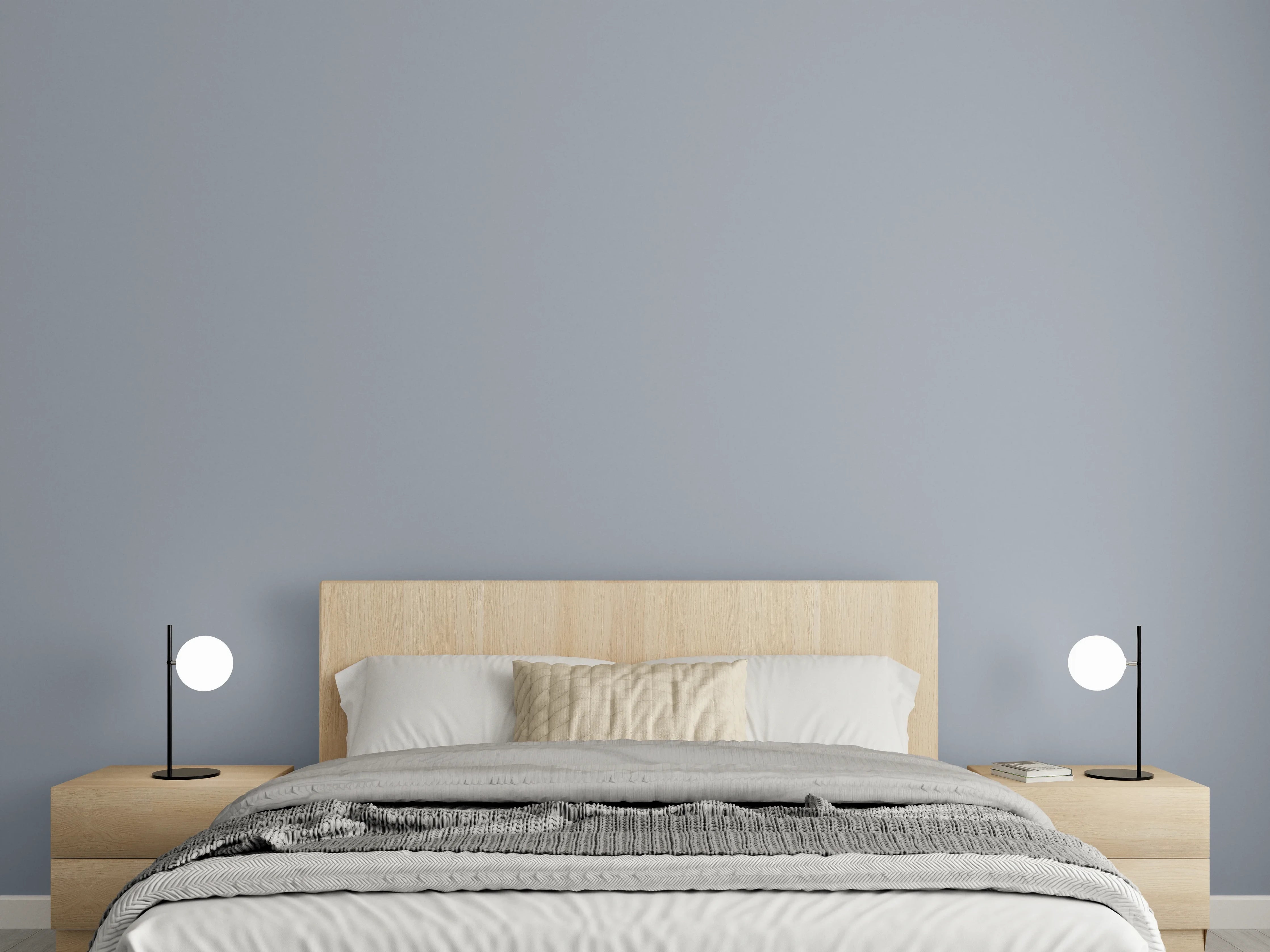 Wandverkleidung Schlafzimmer - RAL 7001 (Silbergrau)