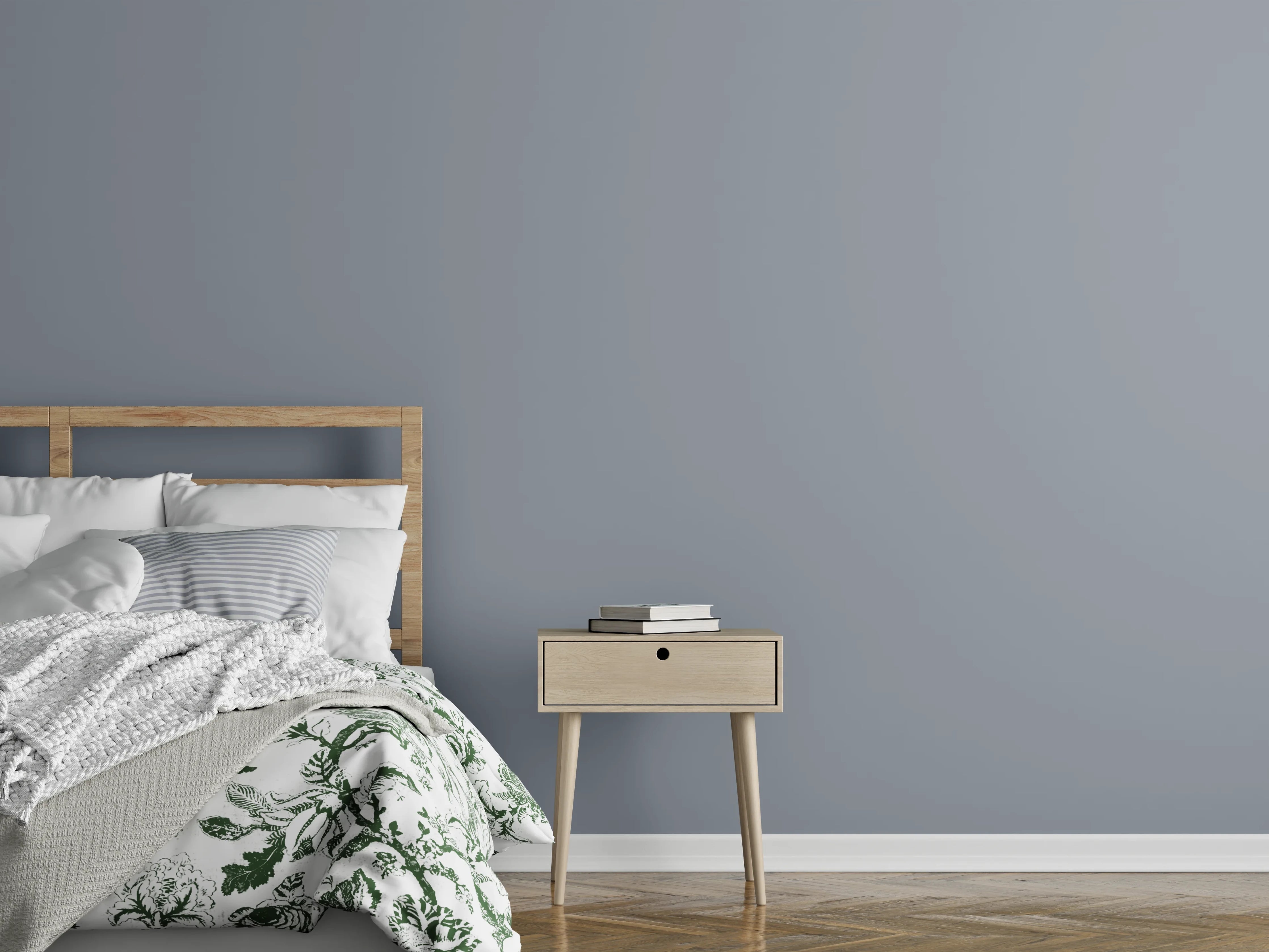 Wandverkleidung Schlafzimmer - RAL 7001 (Silbergrau)