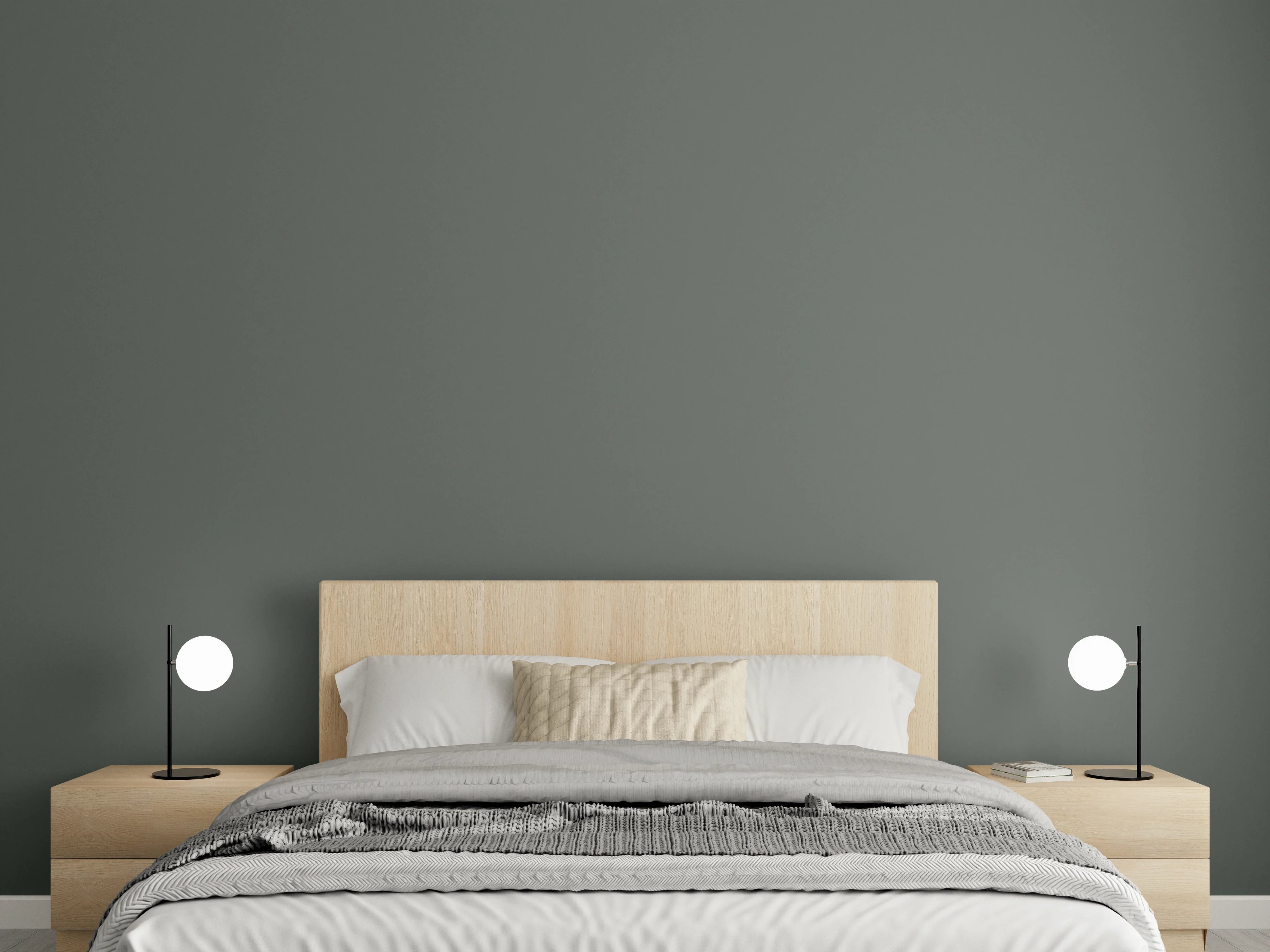 Wandverkleidung Schlafzimmer - RAL 7010 (Plane grau)