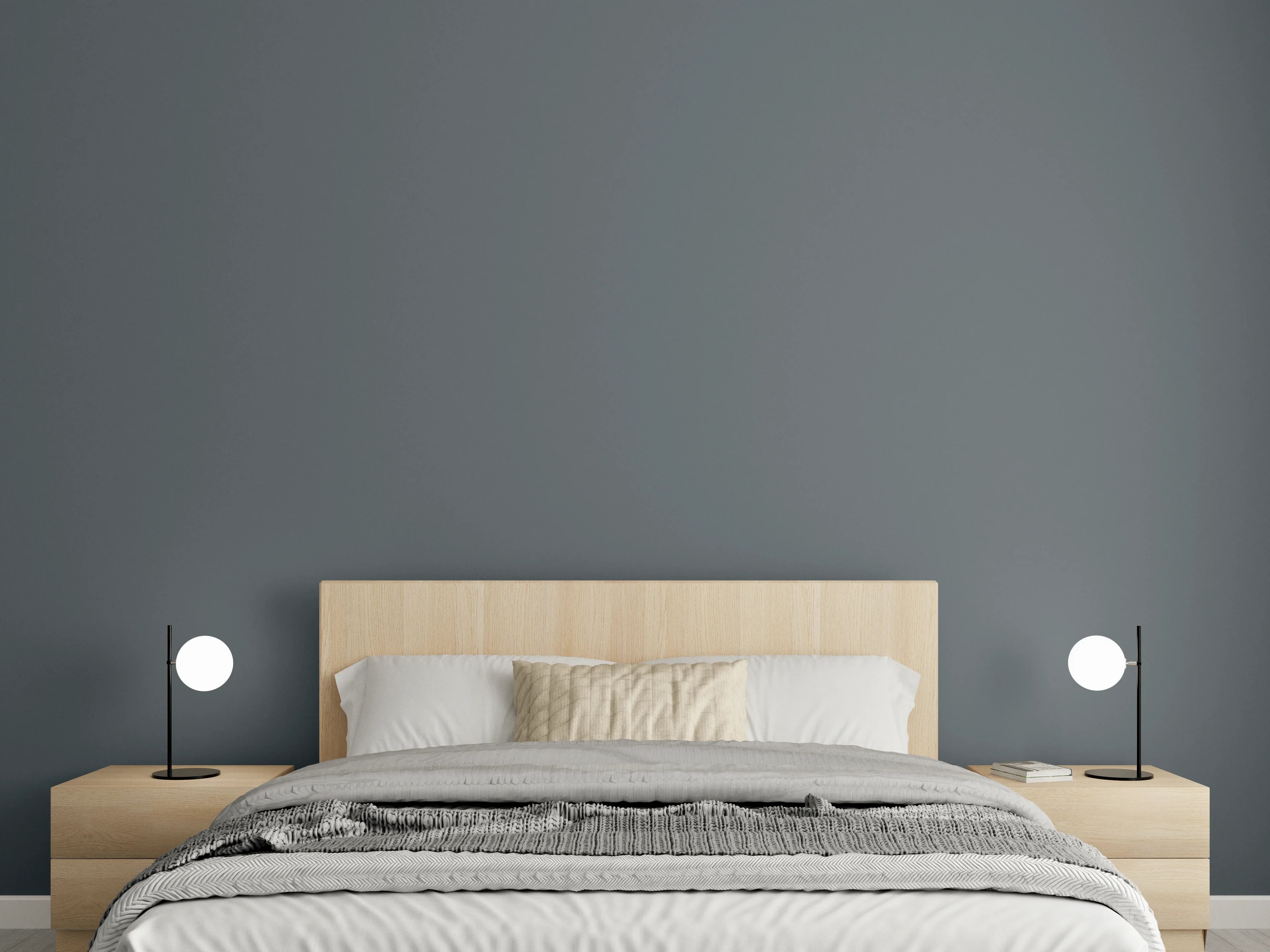 Wandverkleidung Schlafzimmer - RAL 7011 (Eisengrau)