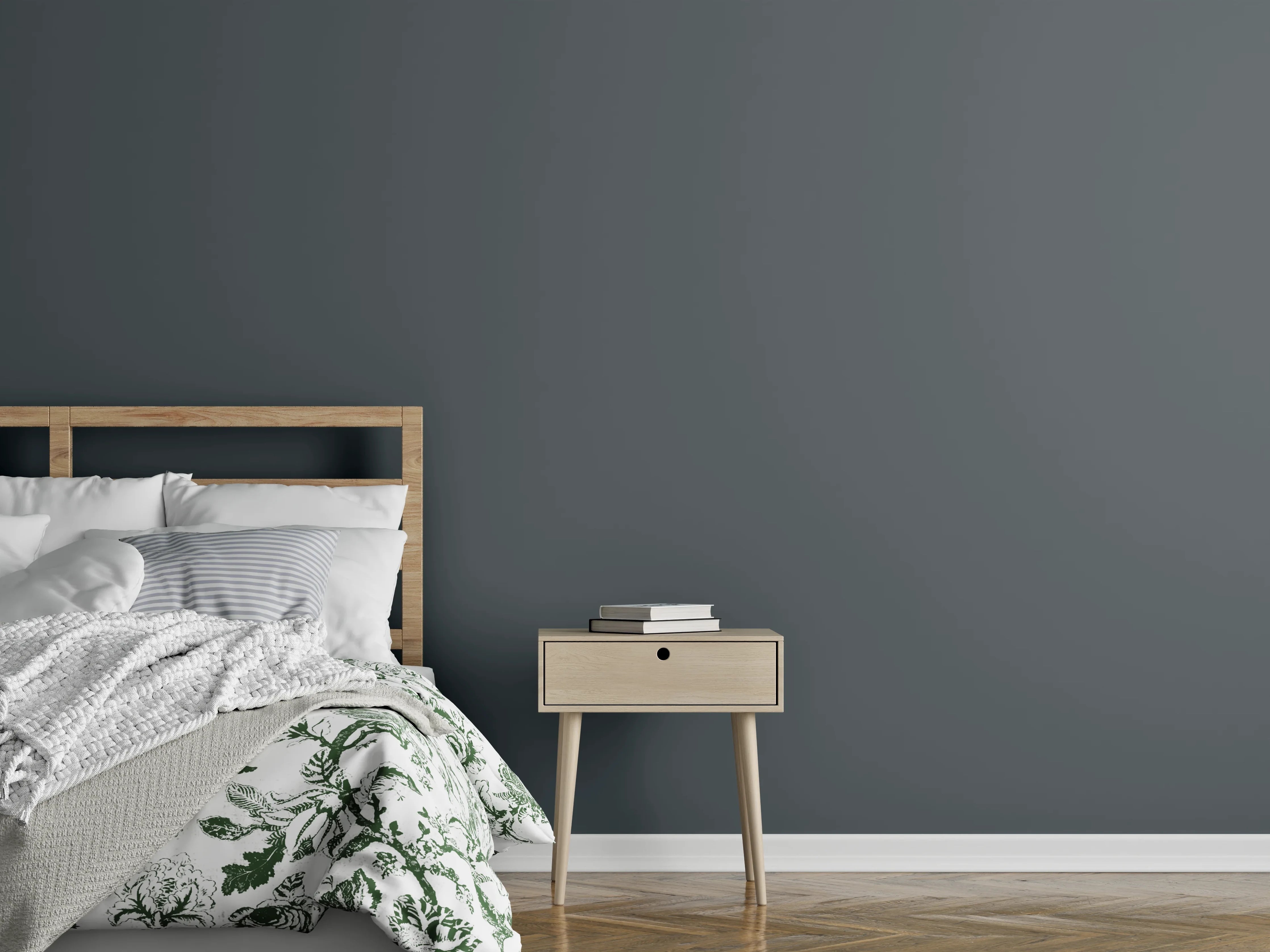 Wandverkleidung Schlafzimmer - RAL 7011 (Eisengrau)