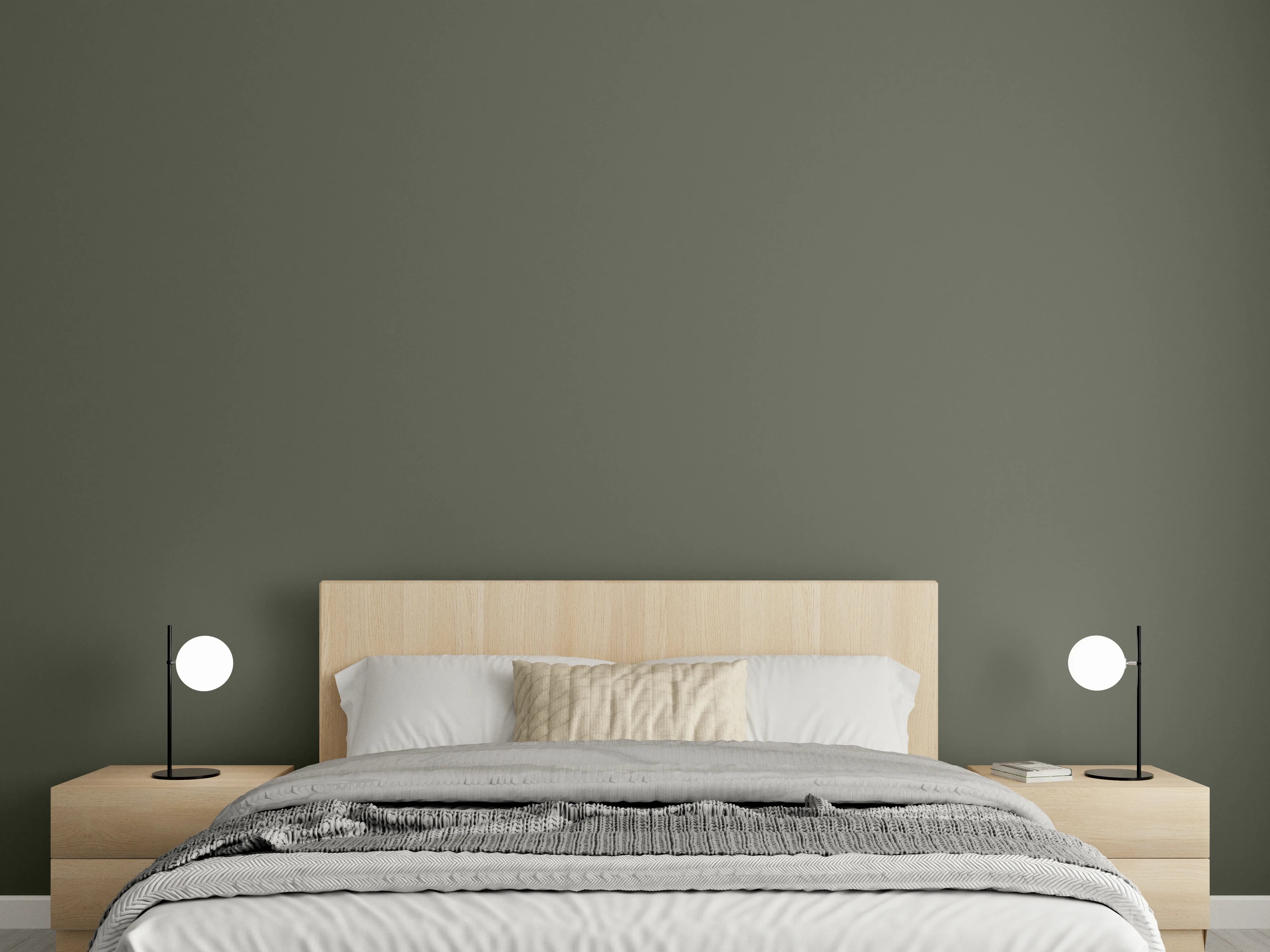 Wandverkleidung Schlafzimmer - RAL 7013 (auch braun-grau)