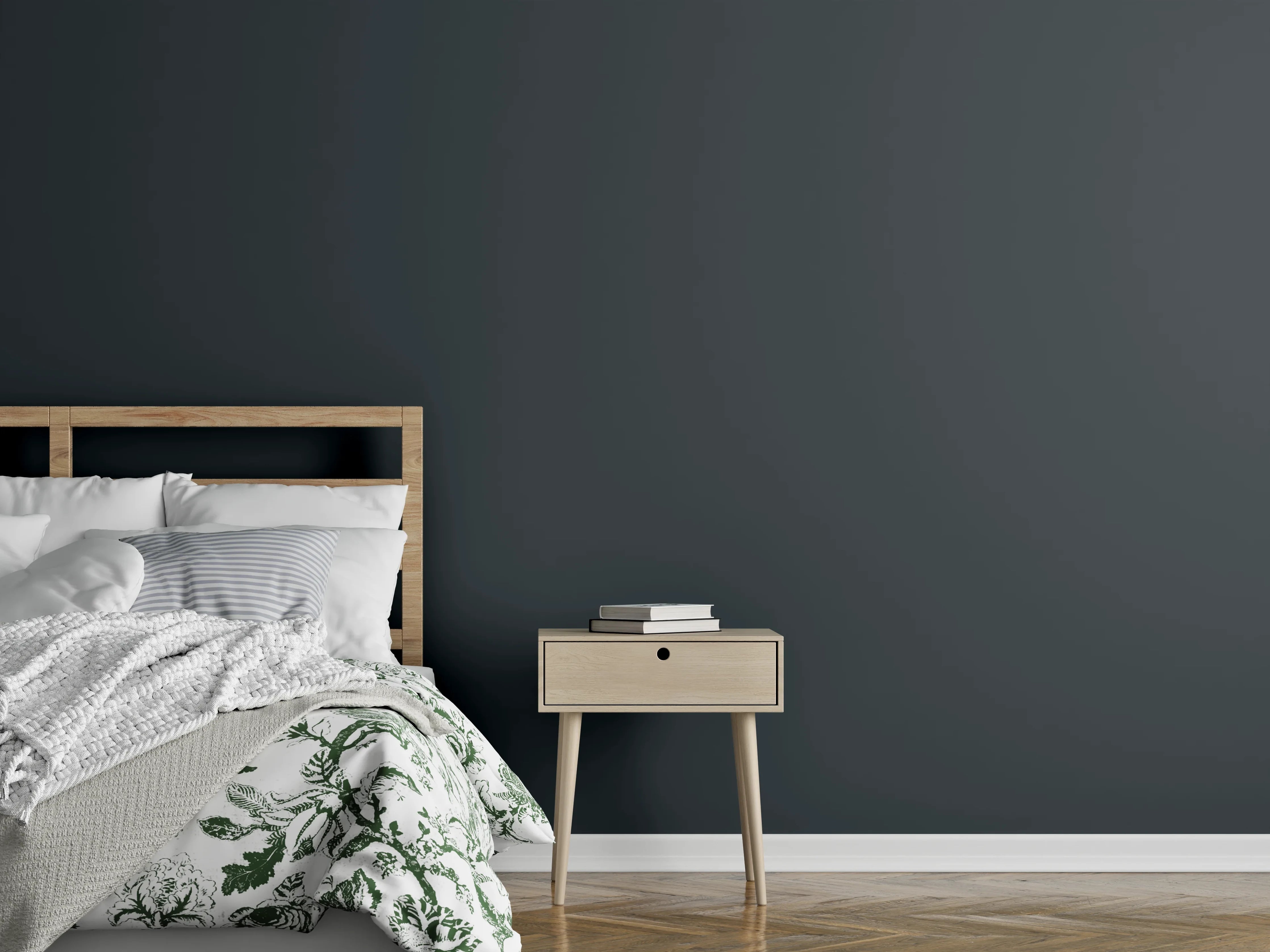 Wandverkleidung Schlafzimmer - RAL 7016 (Anthrazitgrau)