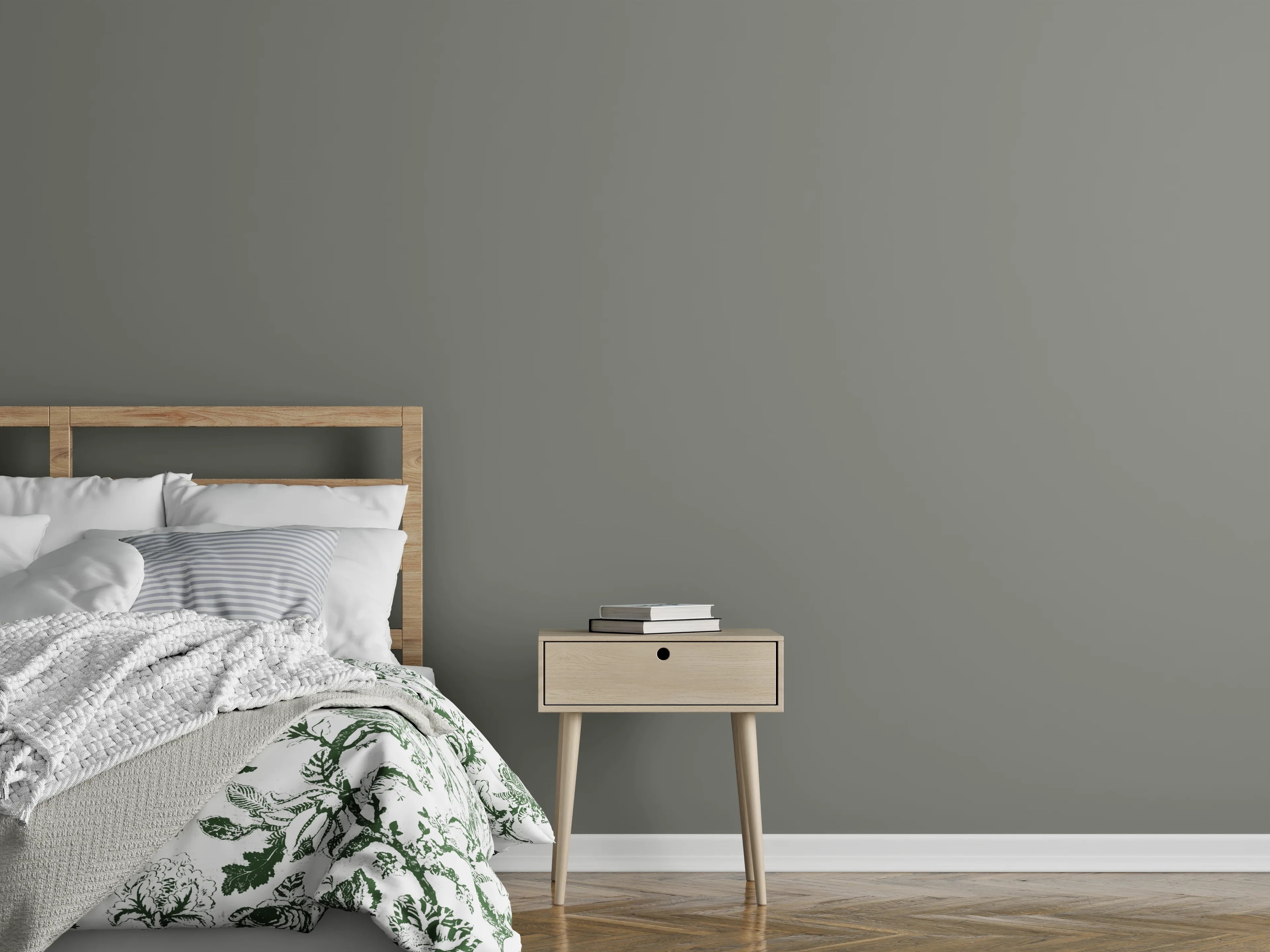 Wandverkleidung Schlafzimmer - RAL 7023 (Betongrau)
