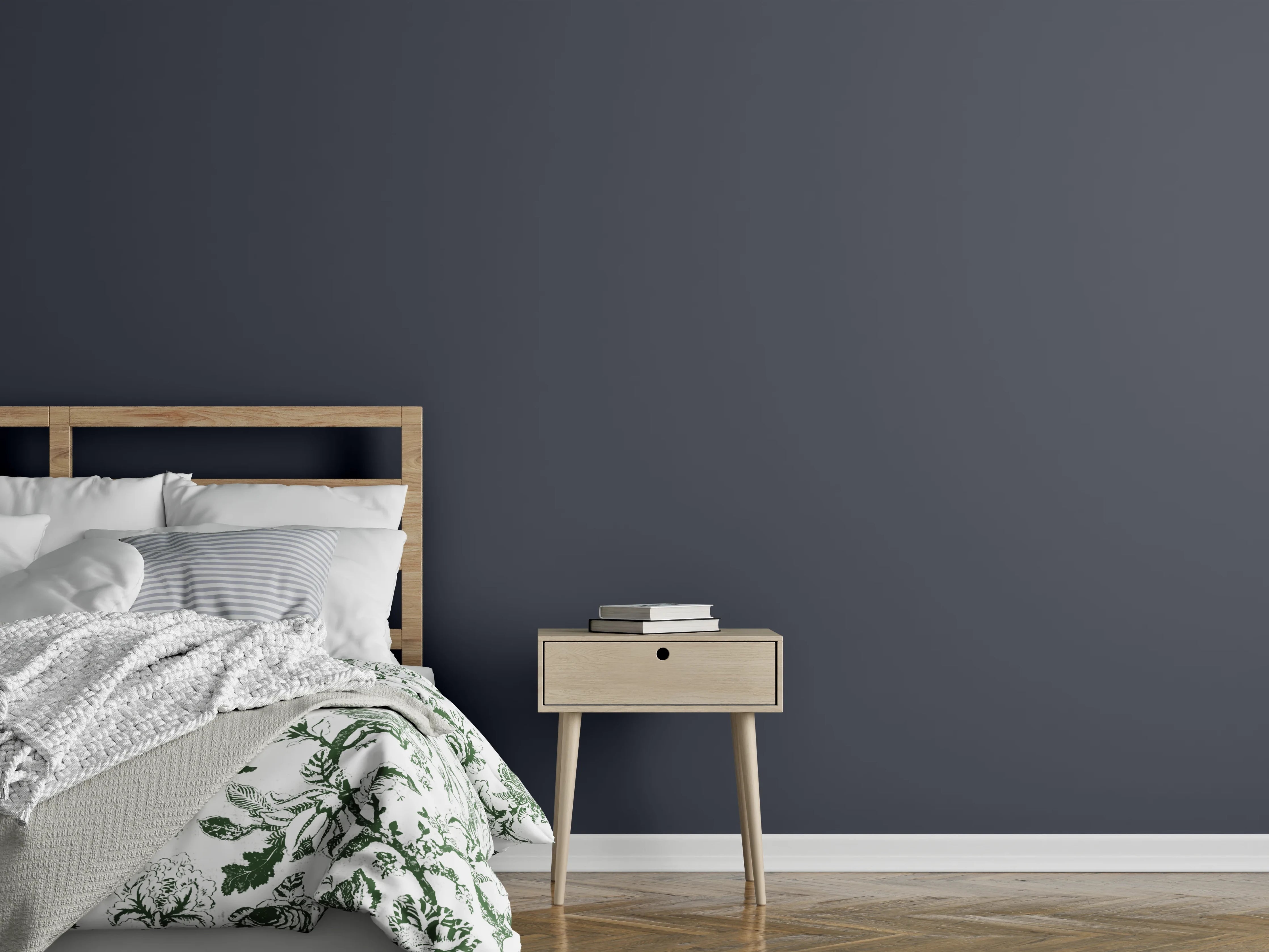 Wandverkleidung Schlafzimmer - RAL 7024 (Graphitgrau)