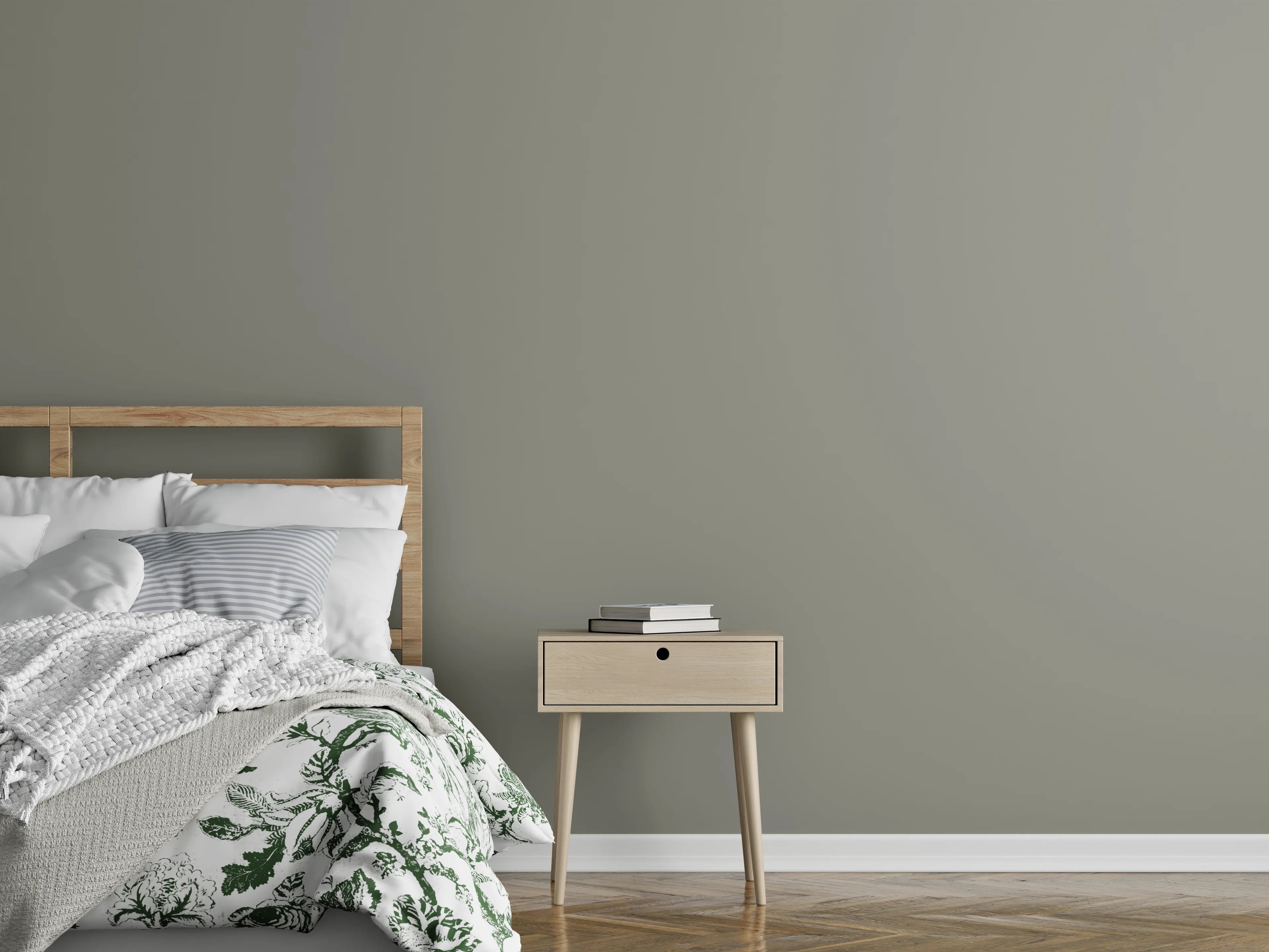 Wandverkleidung Schlafzimmer - RAL 7030 (Steingrau)