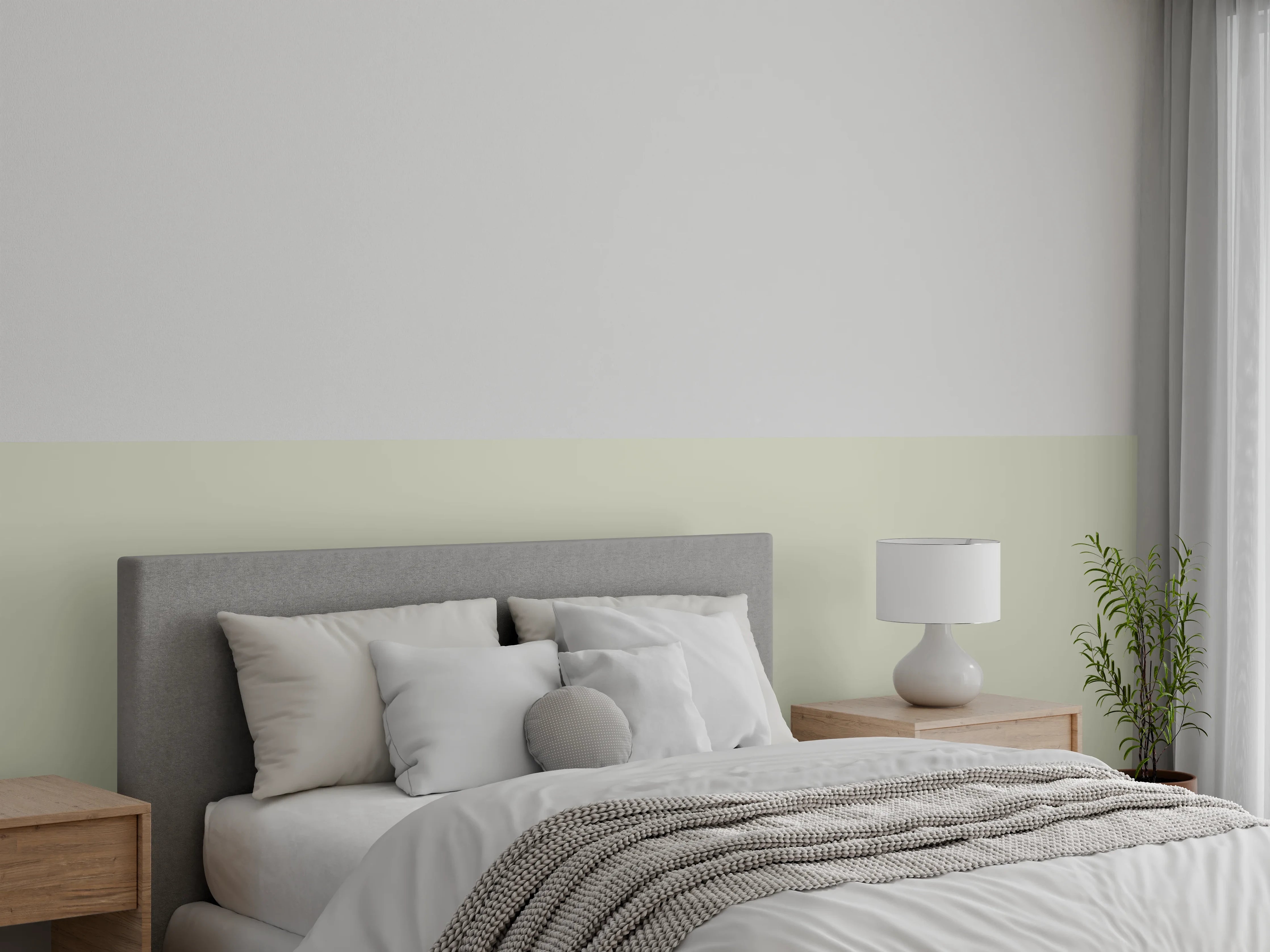 Wandverkleidung Schlafzimmer - RAL 7032 (Kieselgrau)
