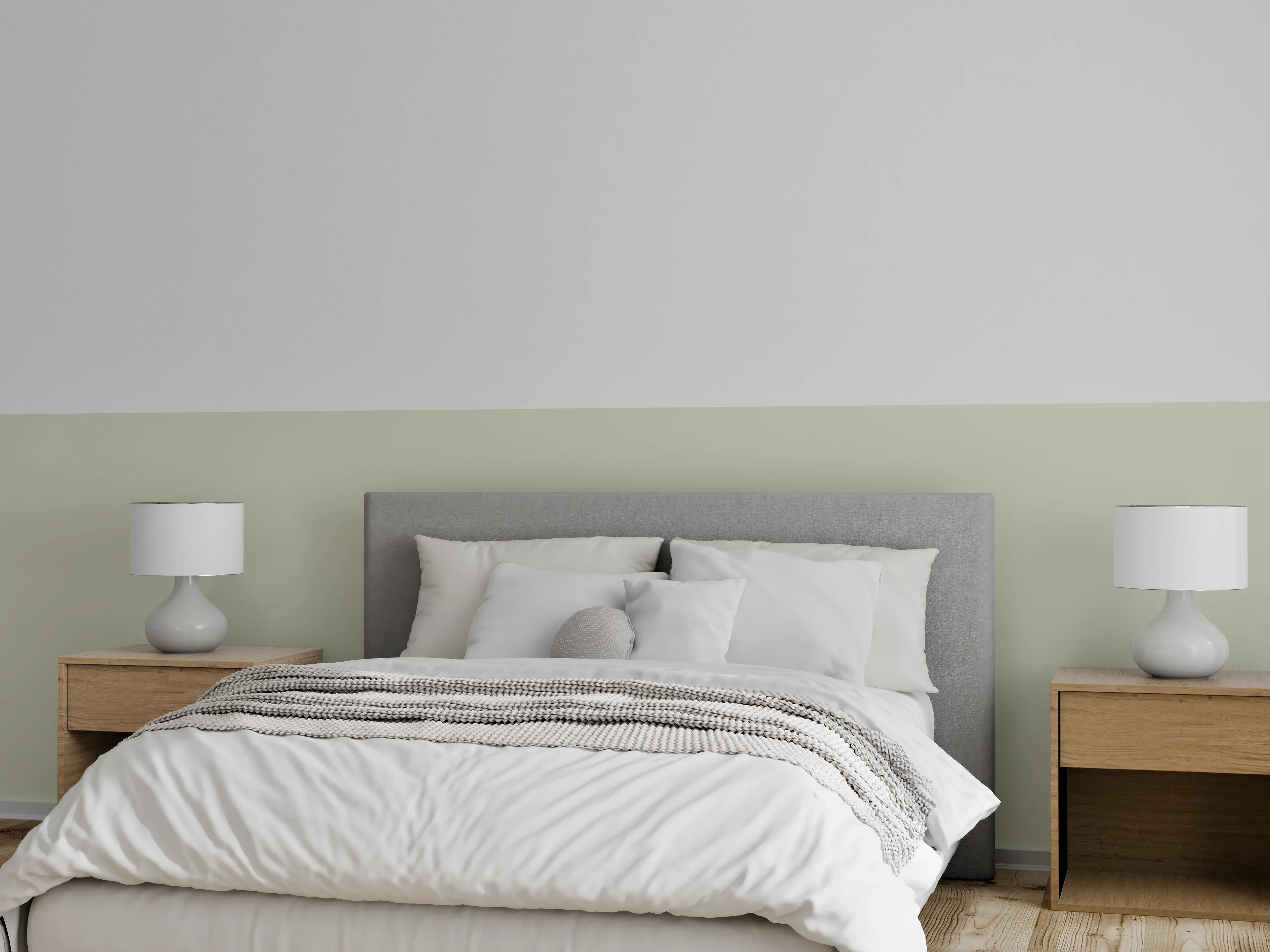 Wandverkleidung Schlafzimmer - RAL 7032 (Kieselgrau)