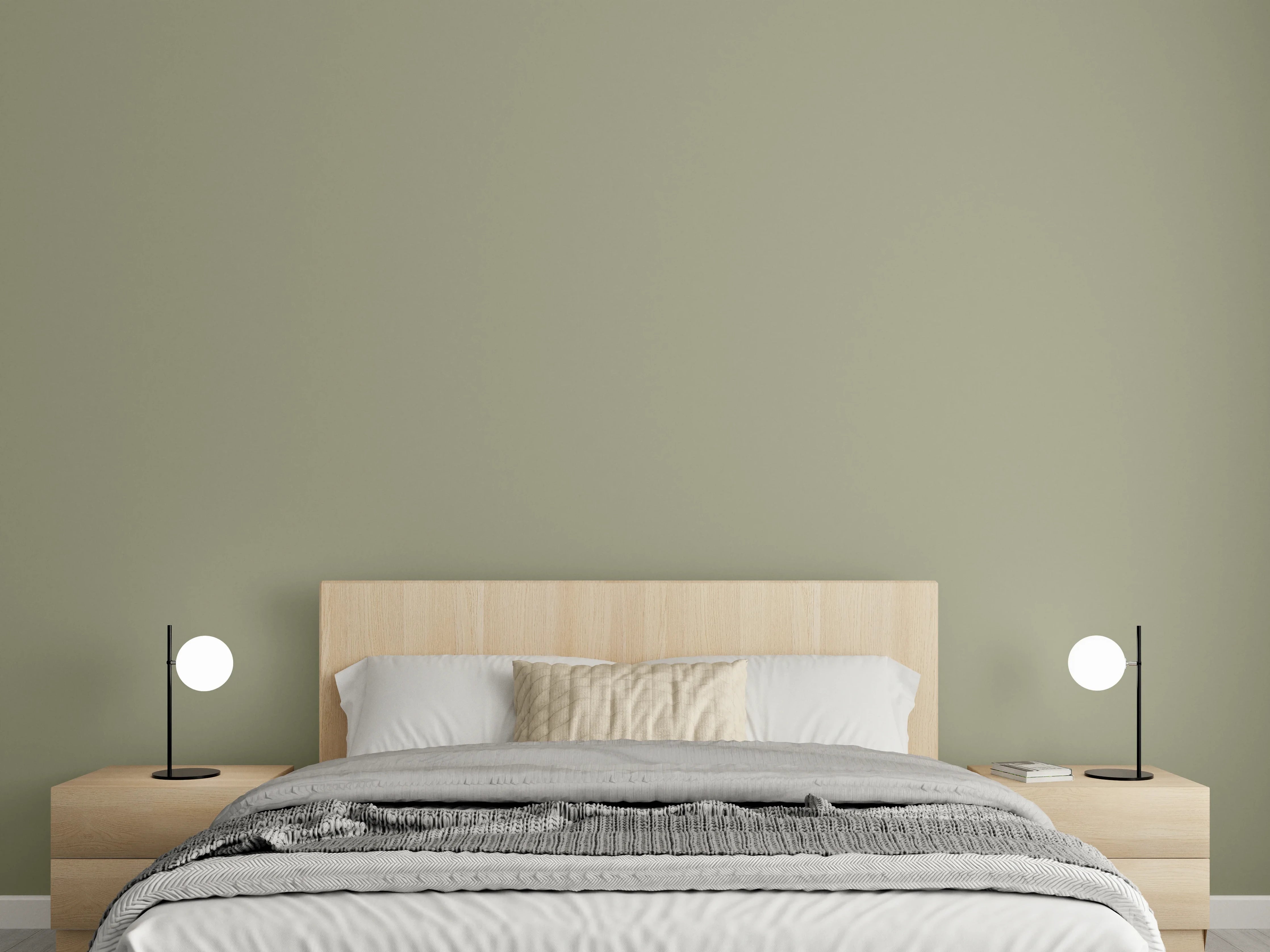 Wandverkleidung Schlafzimmer - RAL 7034 (Gelbgrau)