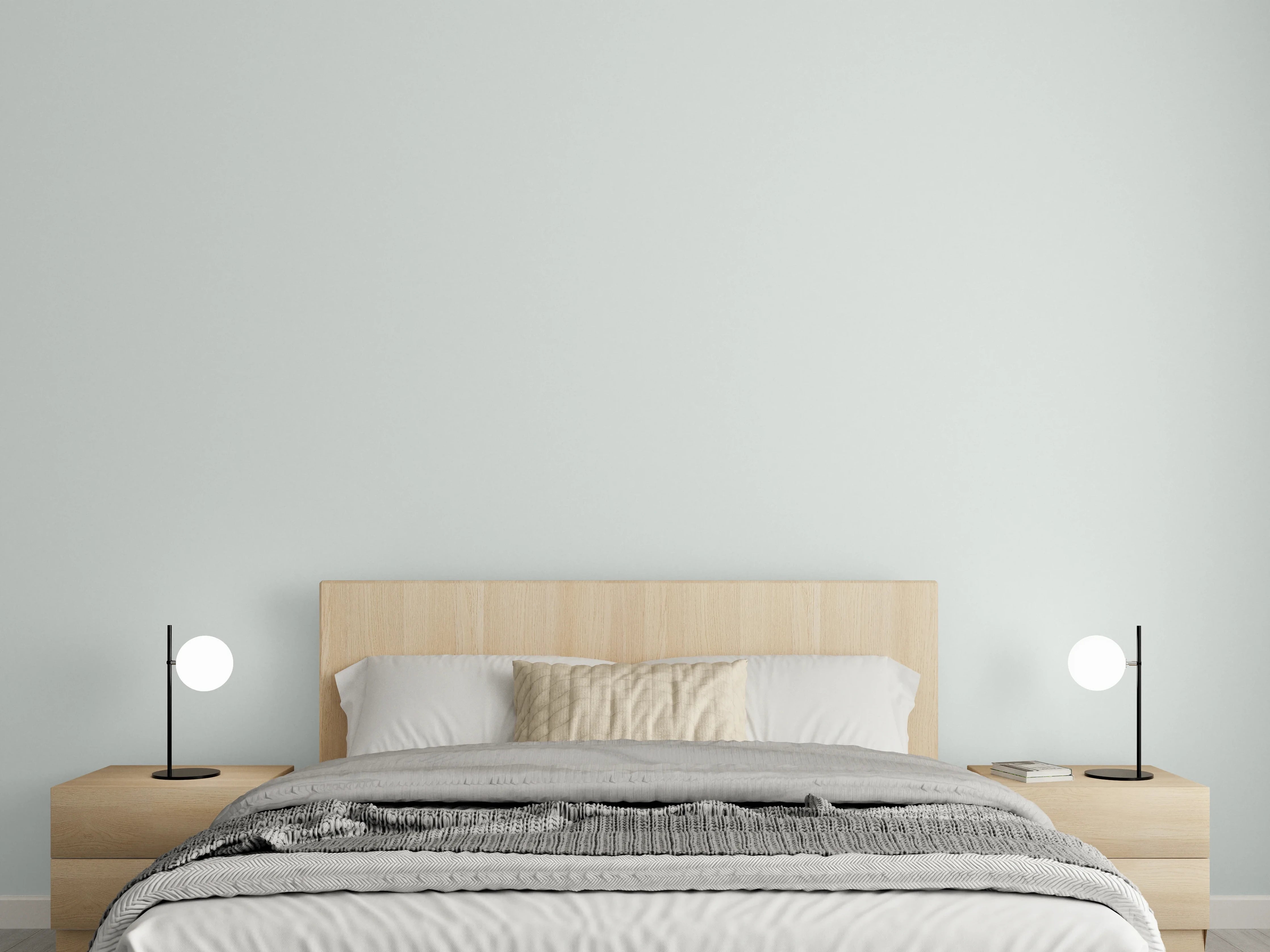 Wandverkleidung Schlafzimmer - RAL 7035 (Hellgrau)