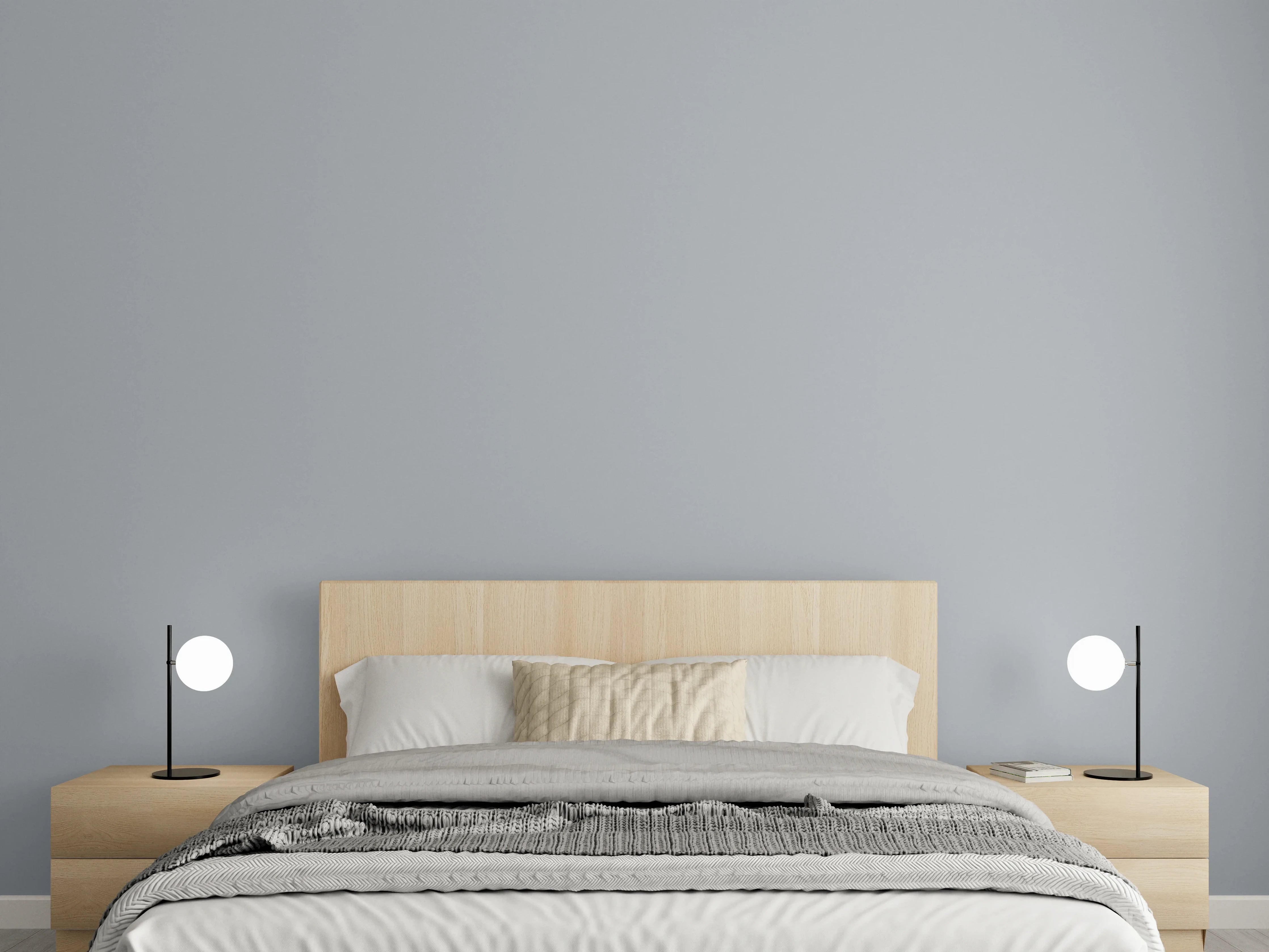 Wandverkleidung Schlafzimmer - RAL 7040 (Fenstergrau)