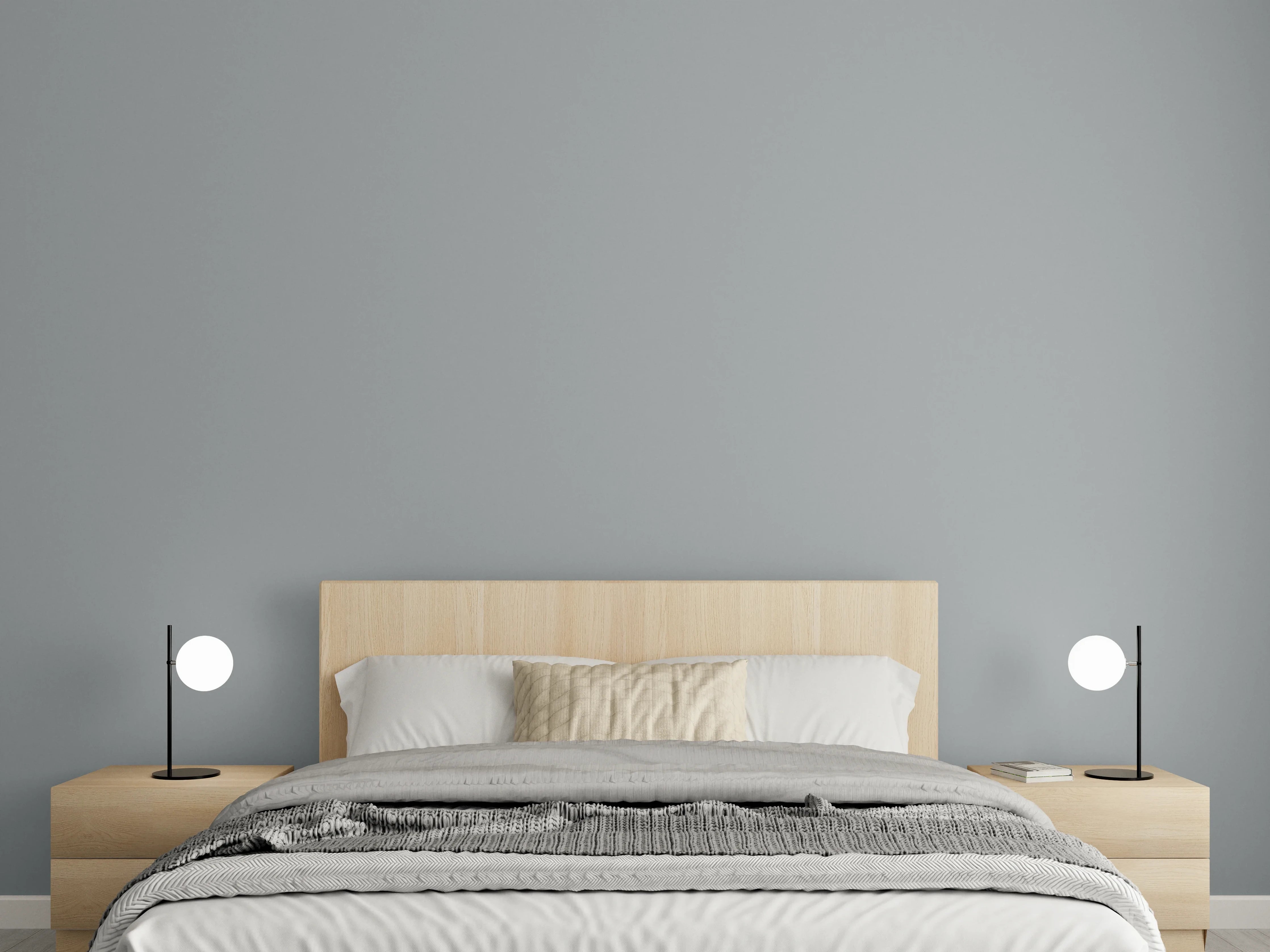 Wandverkleidung Schlafzimmer - RAL 7042 (Verkehrsgrau A)