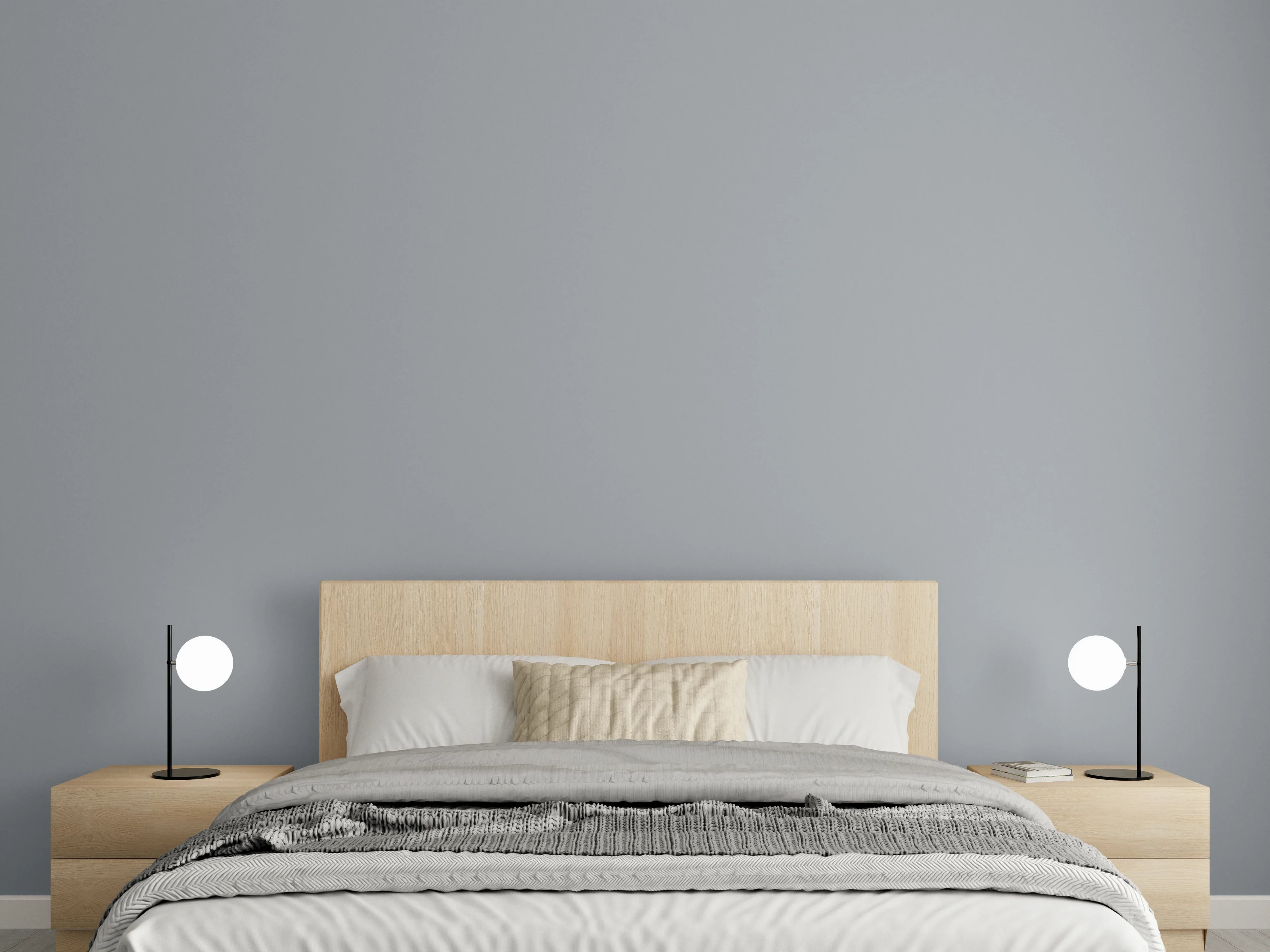 Wandverkleidung Schlafzimmer - RAL 7045 (Telegrau 1)