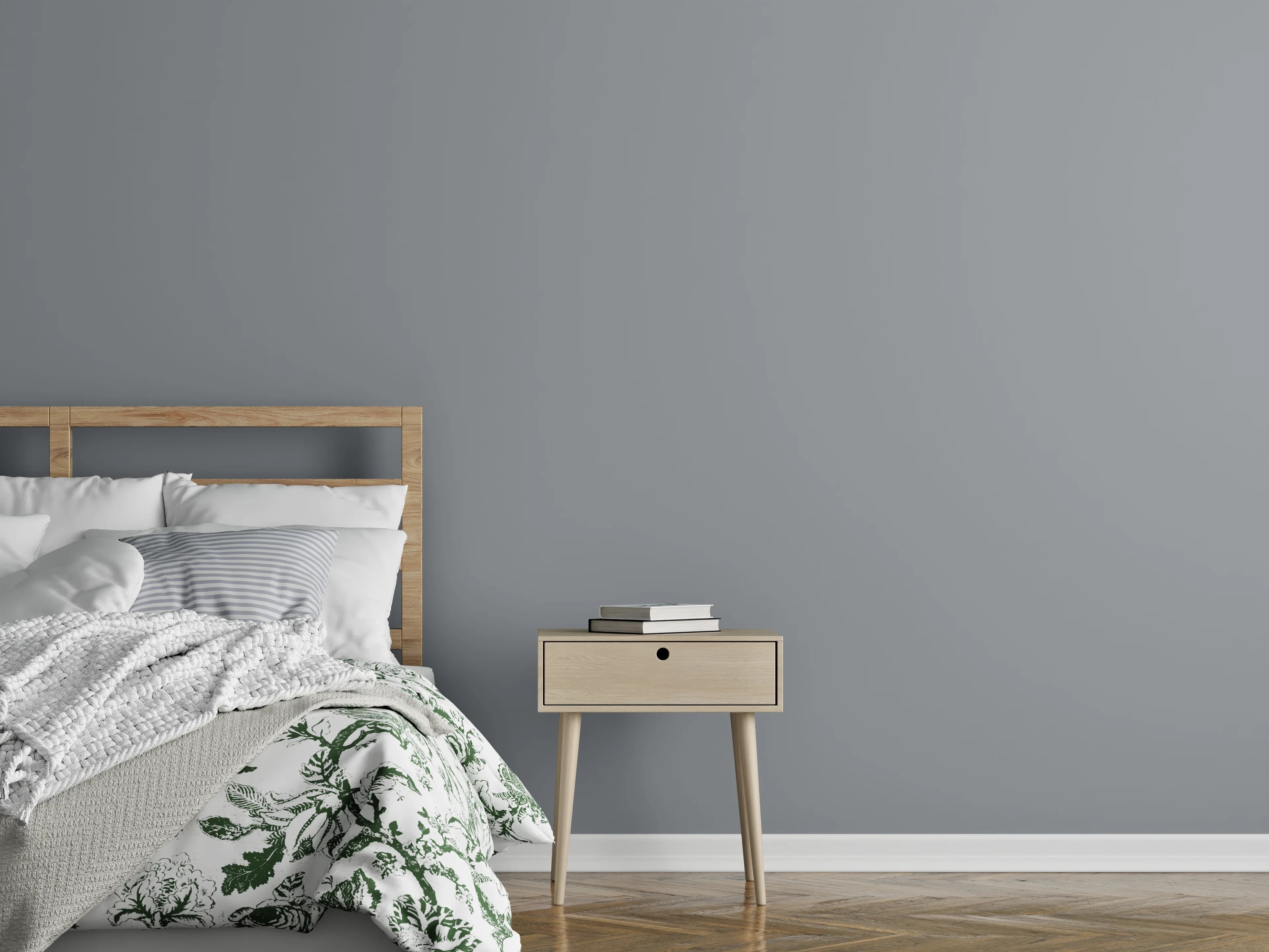 Wandverkleidung Schlafzimmer - RAL 7045 (Telegrau 1)