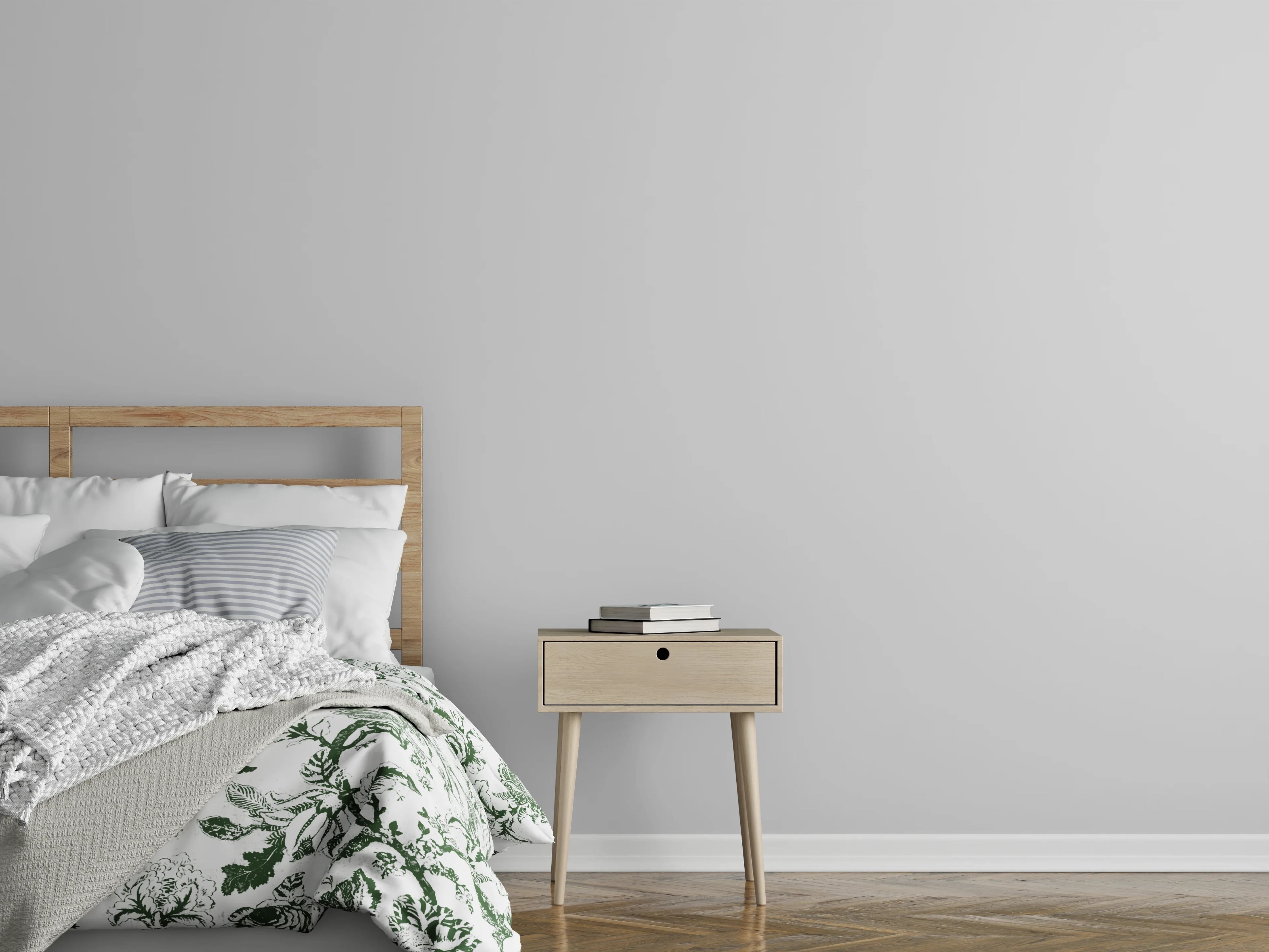 Wandverkleidung Schlafzimmer - RAL 7047 (Telegrau 4)