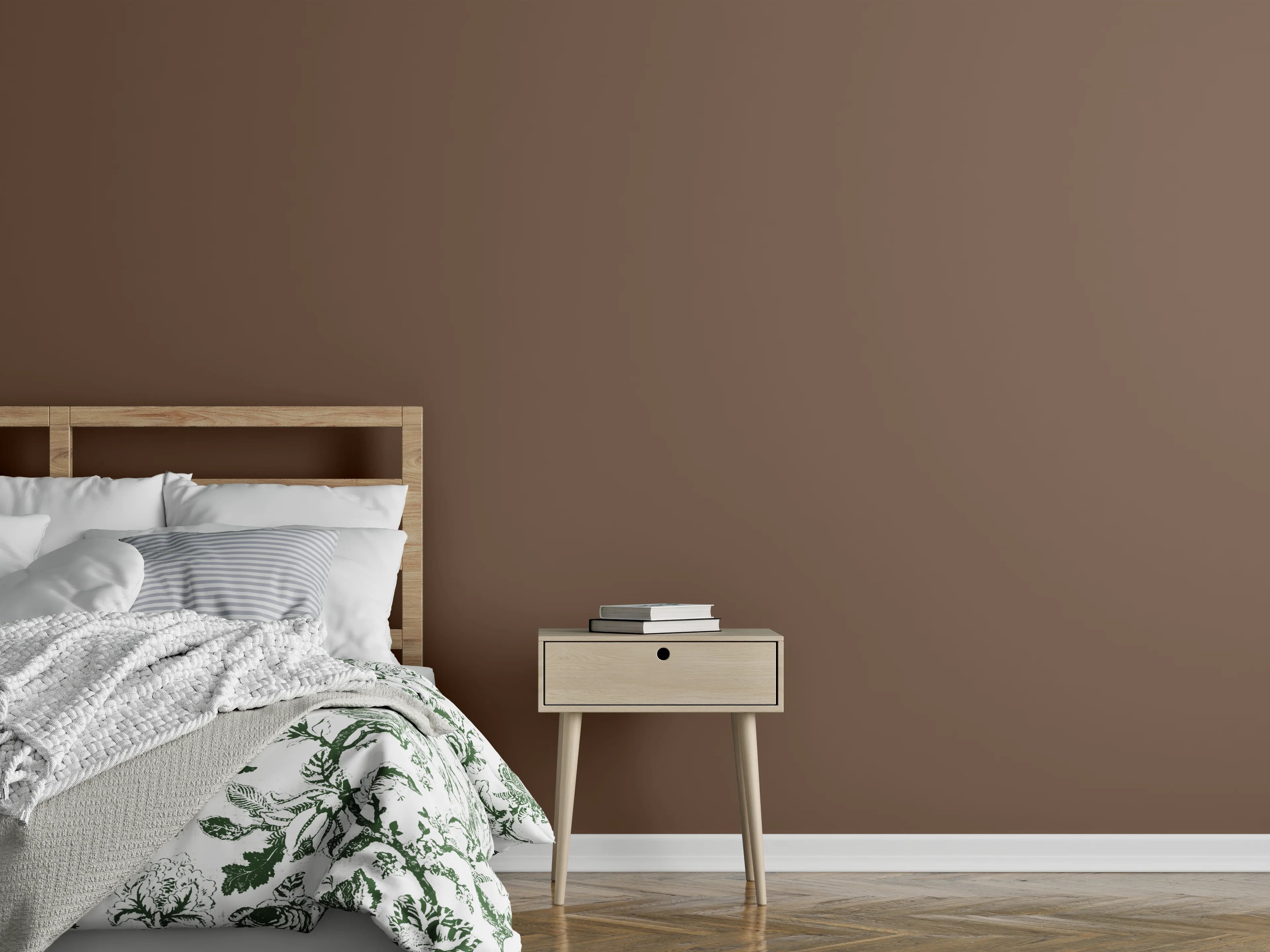 Wandverkleidung Schlafzimmer - RAL 8025 (Blassbraun)
