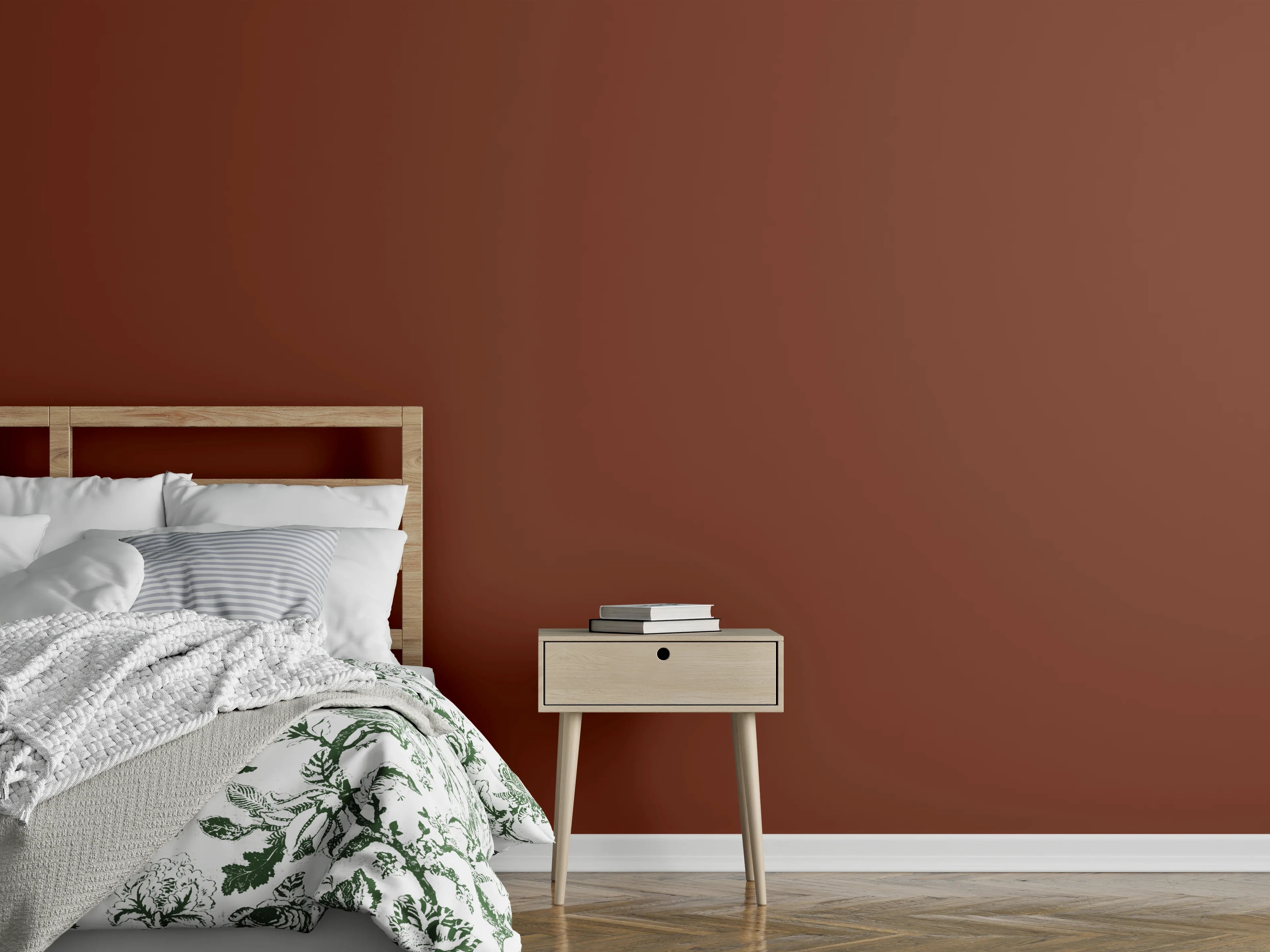 Wandverkleidung Schlafzimmer - RAL 8029 (Perlkupfer)