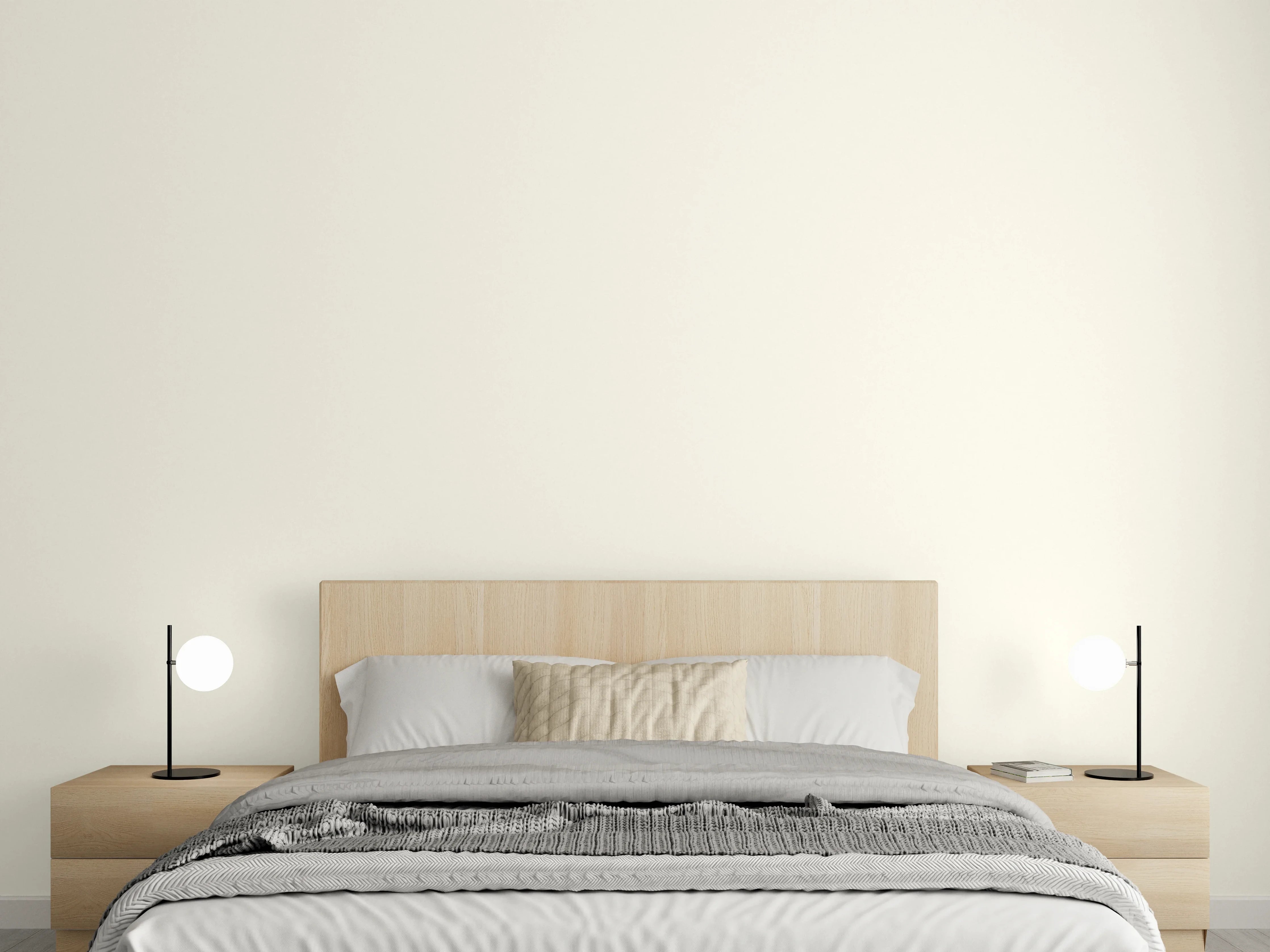 Wandverkleidung Schlafzimmer - RAL 9001 (Creme)