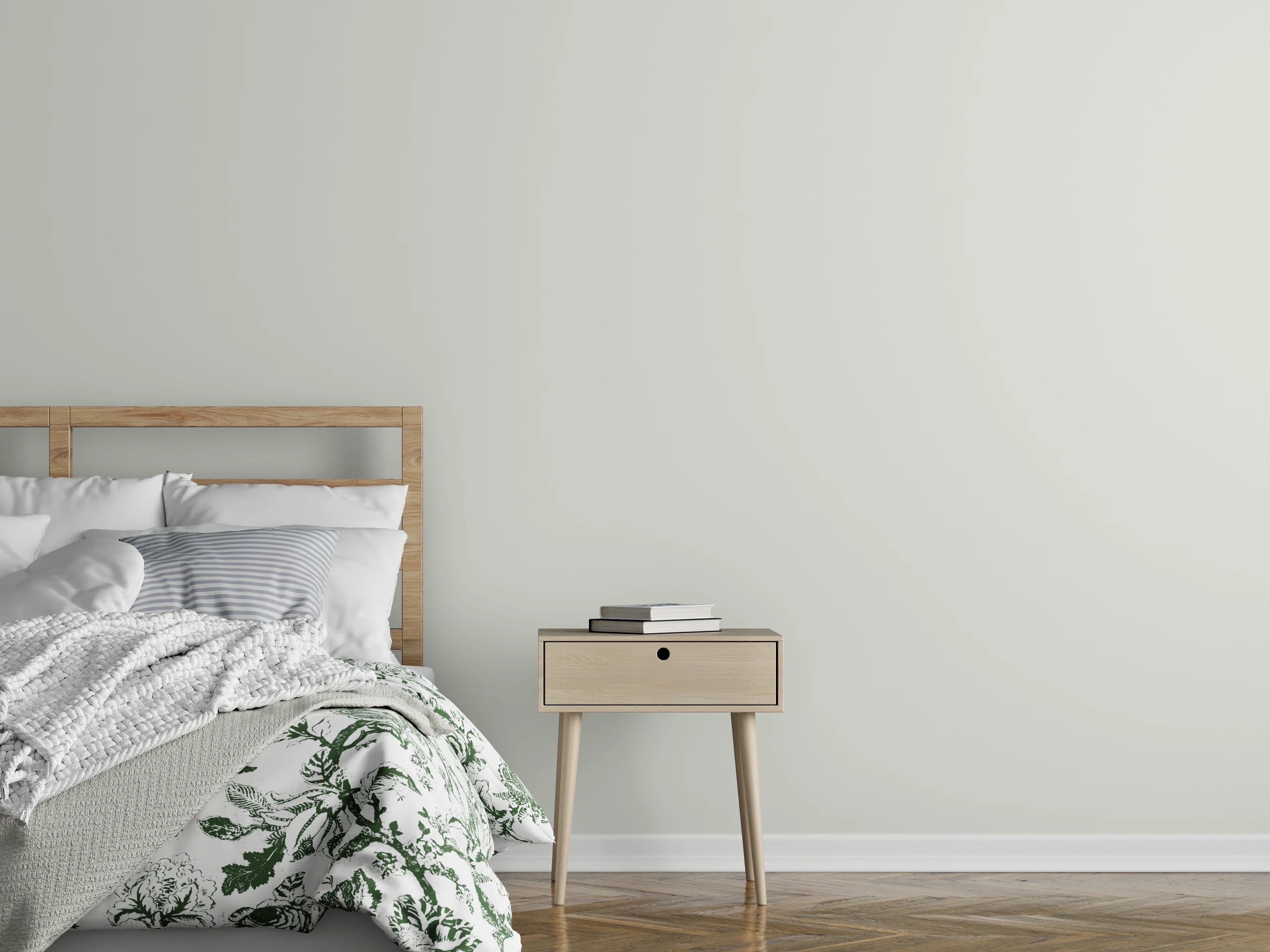 Wandverkleidung Schlafzimmer - RAL 9002 (Grauweiß)