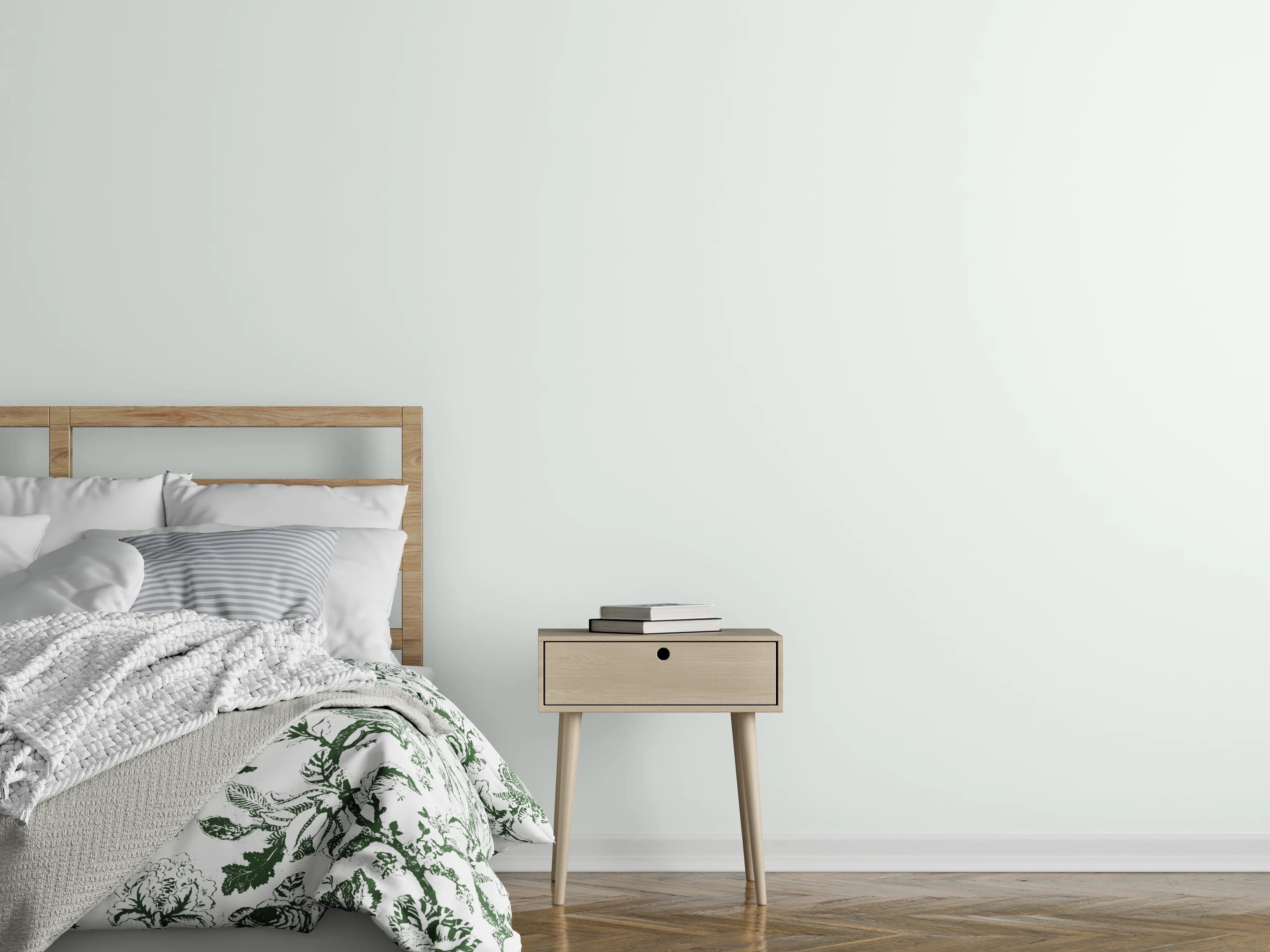 Wandverkleidung Schlafzimmer - RAL 9003 (Signalweiß)