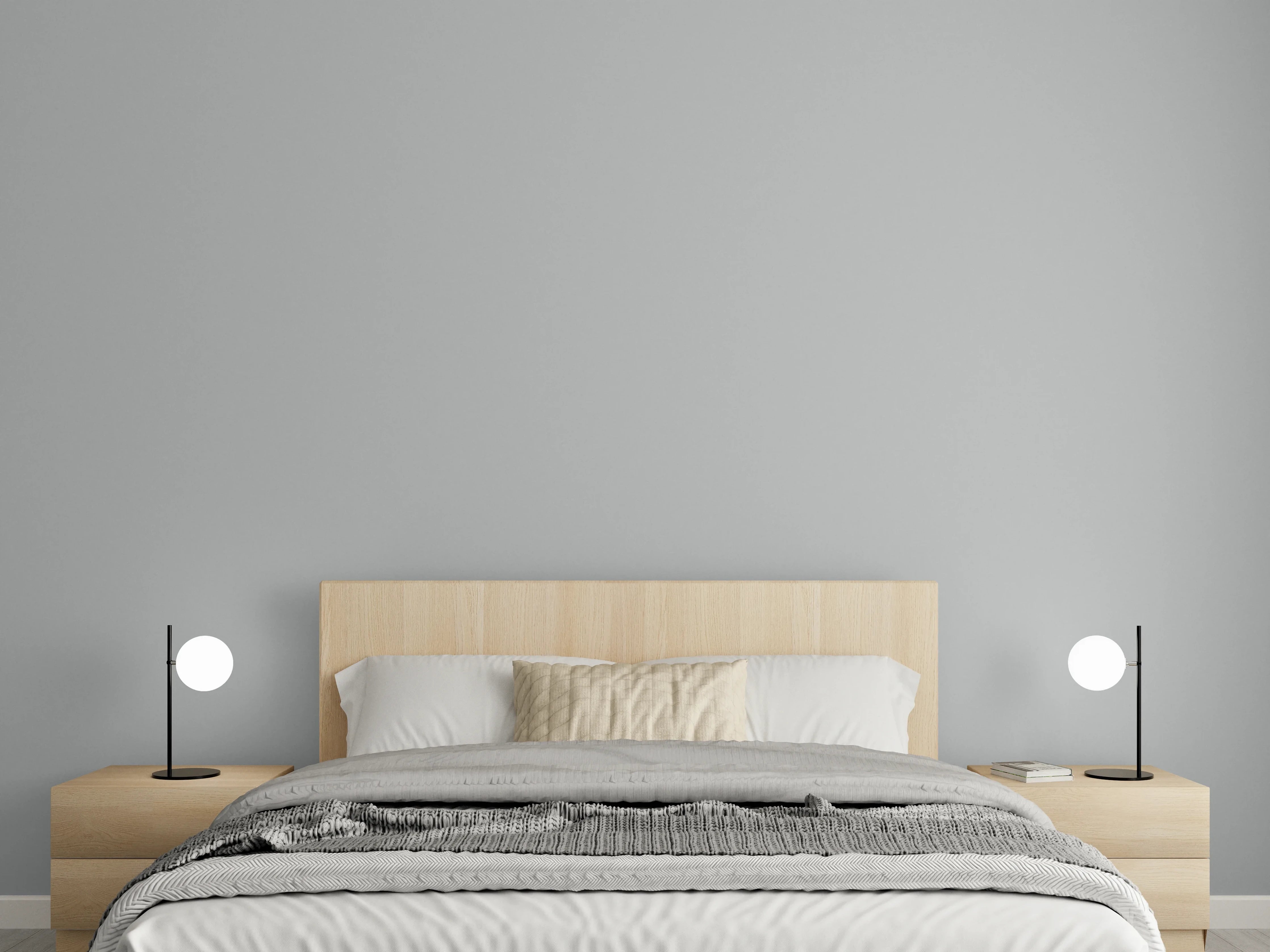 Wandverkleidung Schlafzimmer - RAL 9006 (Weißaluminium)