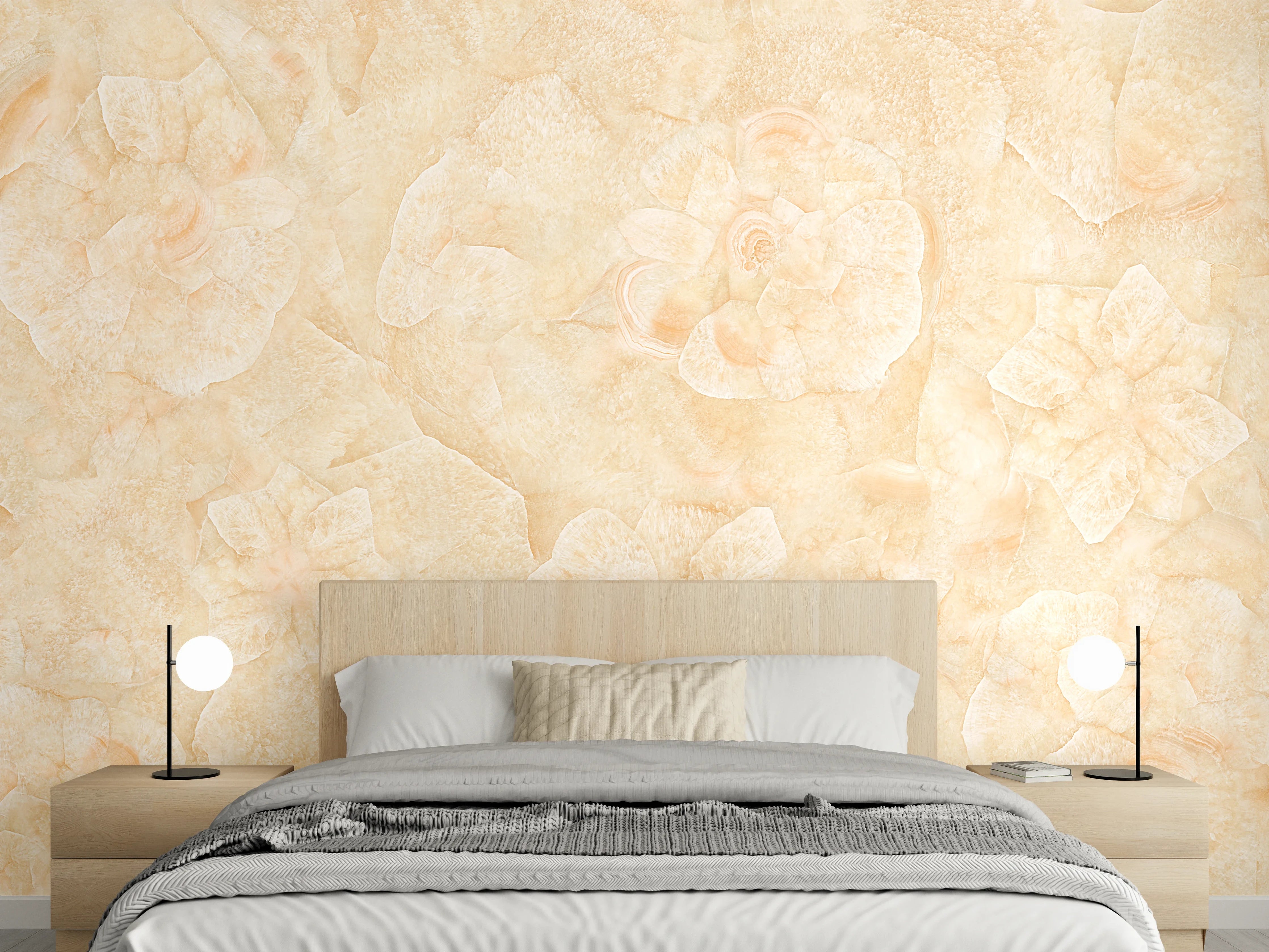 Wandverkleidung Schlafzimmer - Rosa Marmorstein Textur