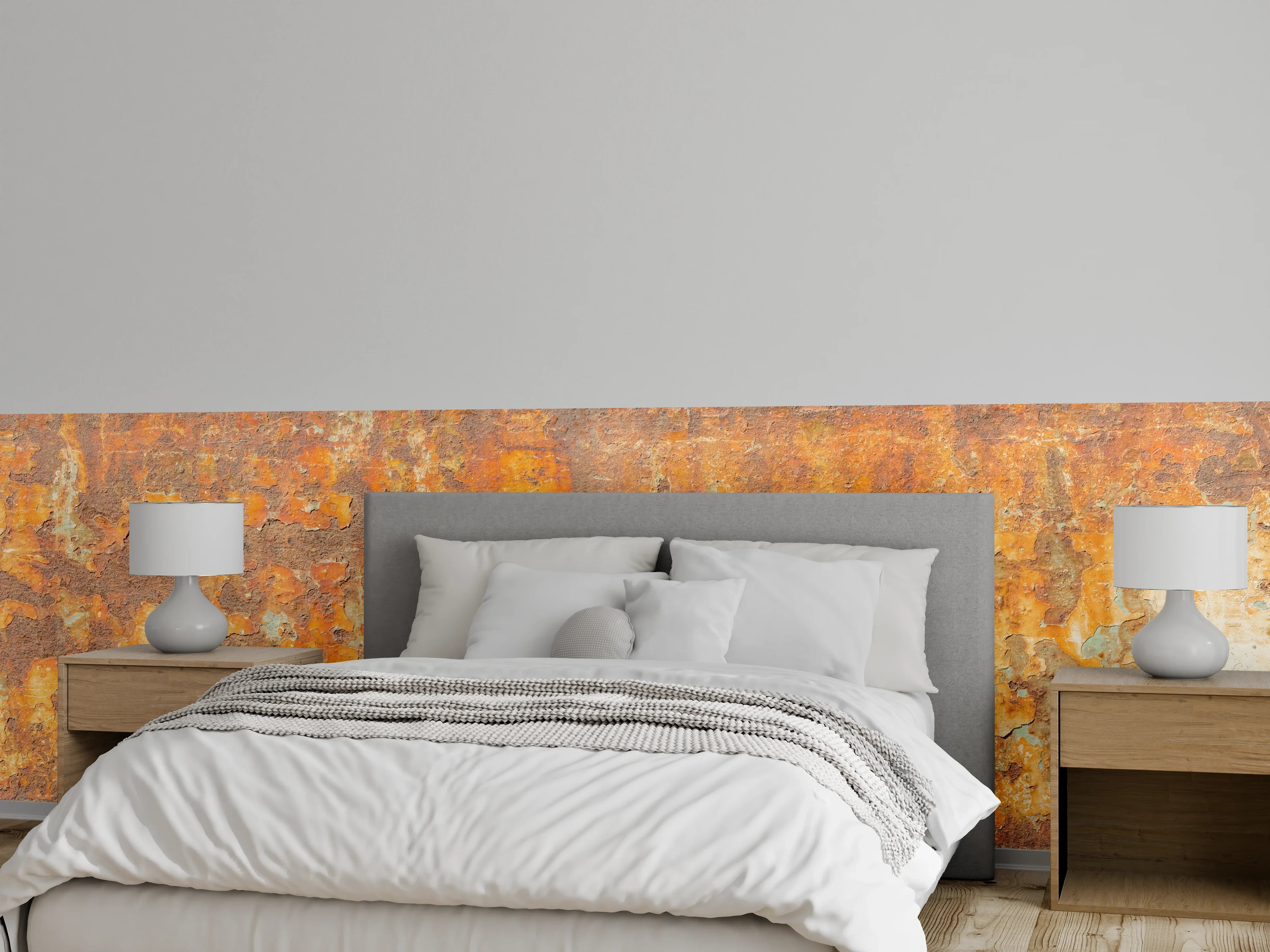 Wandverkleidung Schlafzimmer - Rostige Betonwand
