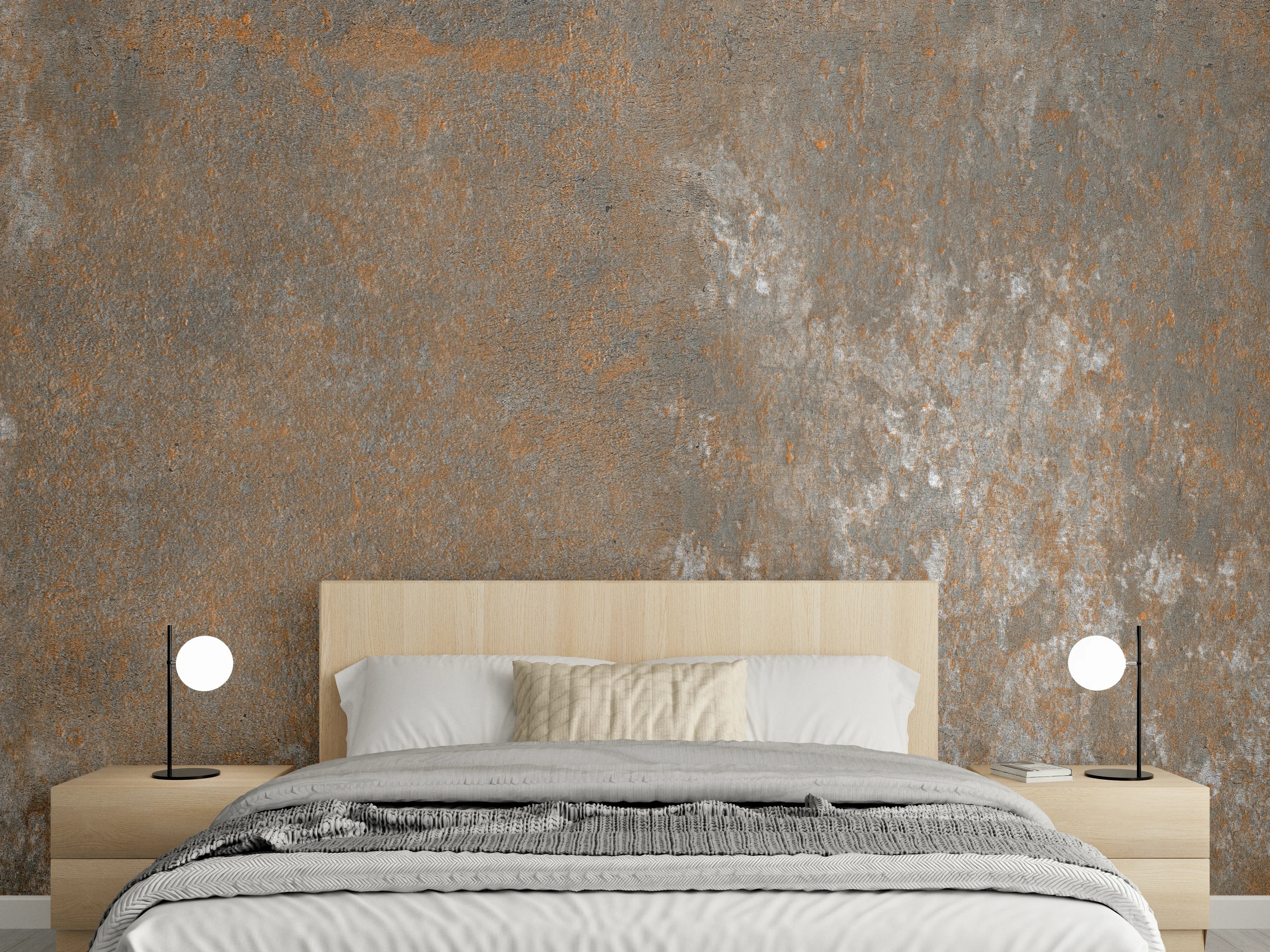 Wandverkleidung Schlafzimmer - Rostiger Naturstein