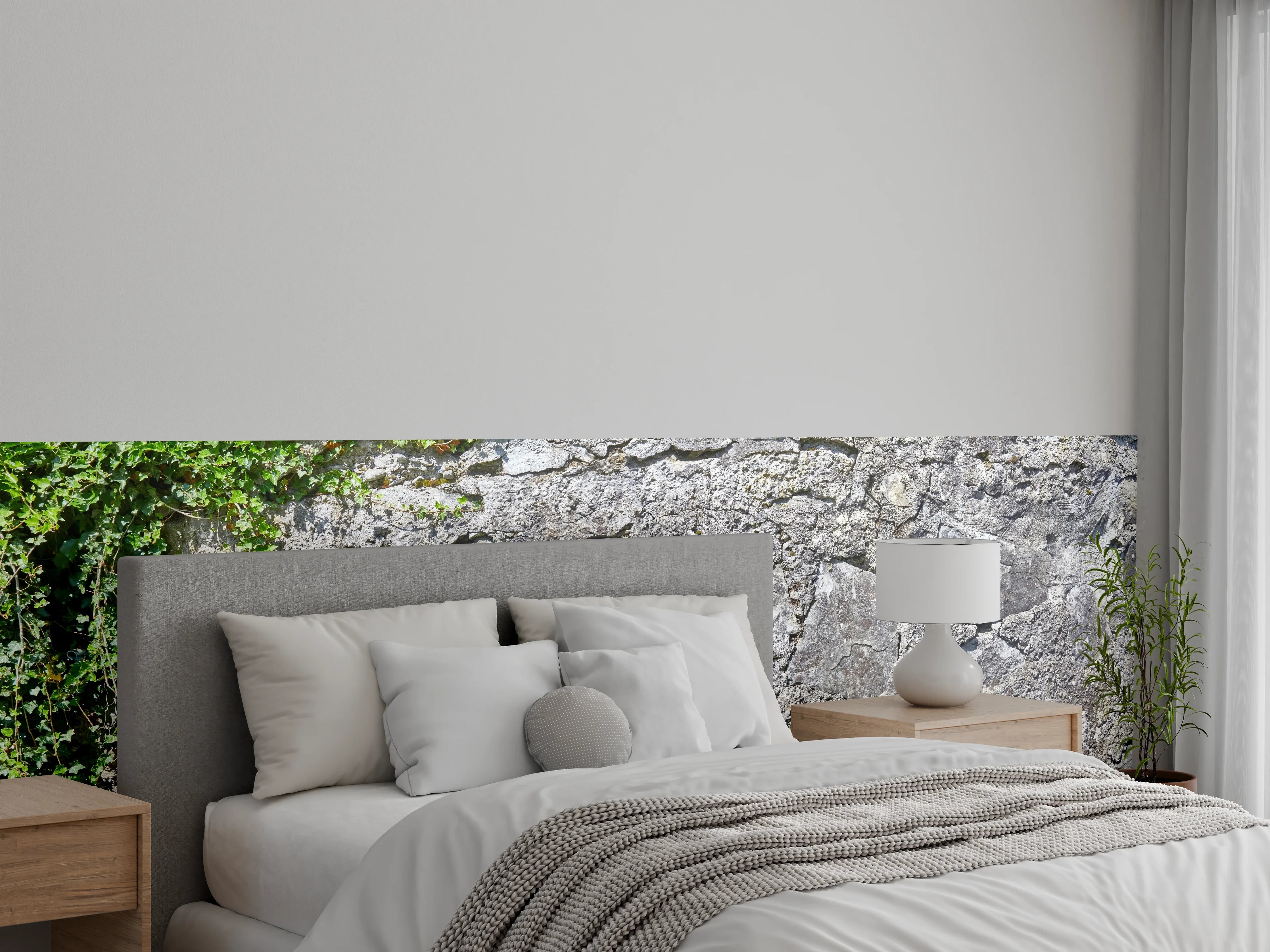 Wandverkleidung Schlafzimmer - Rustikale Schiefermauer