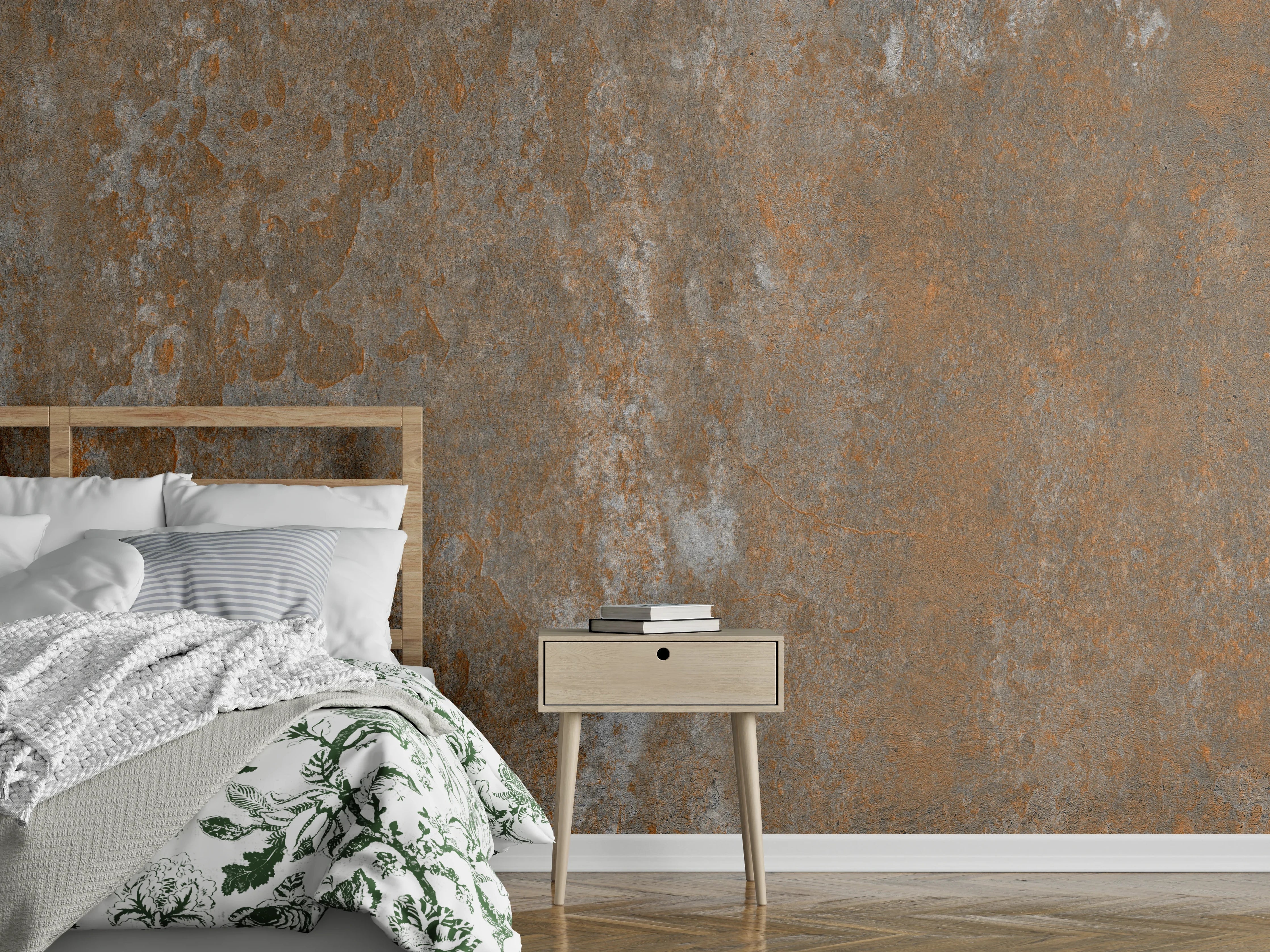 Wandverkleidung Schlafzimmer - Rustikaler Stein Hintergrund