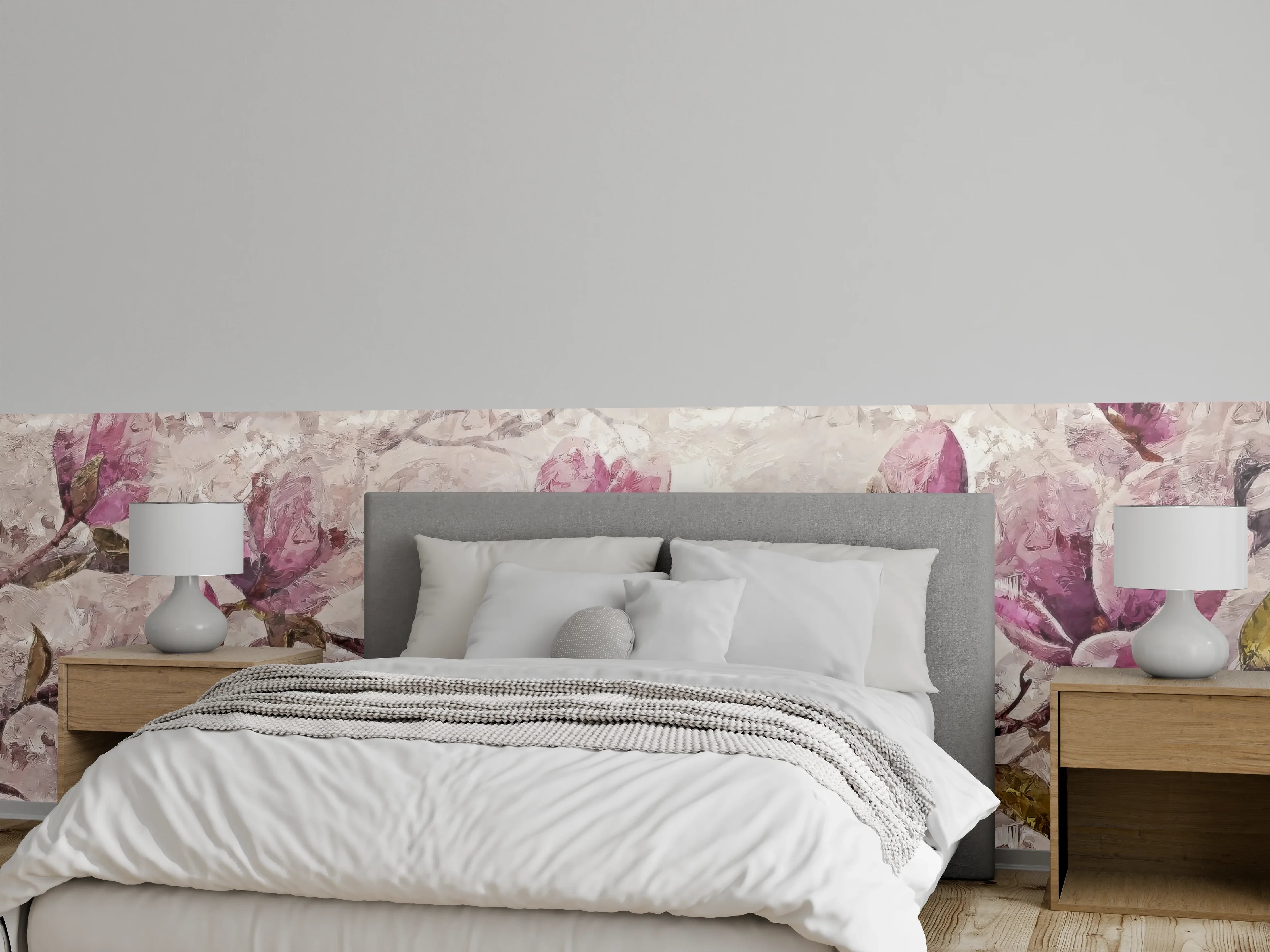 Wandverkleidung Schlafzimmer - Sakura Baum - Gemälde