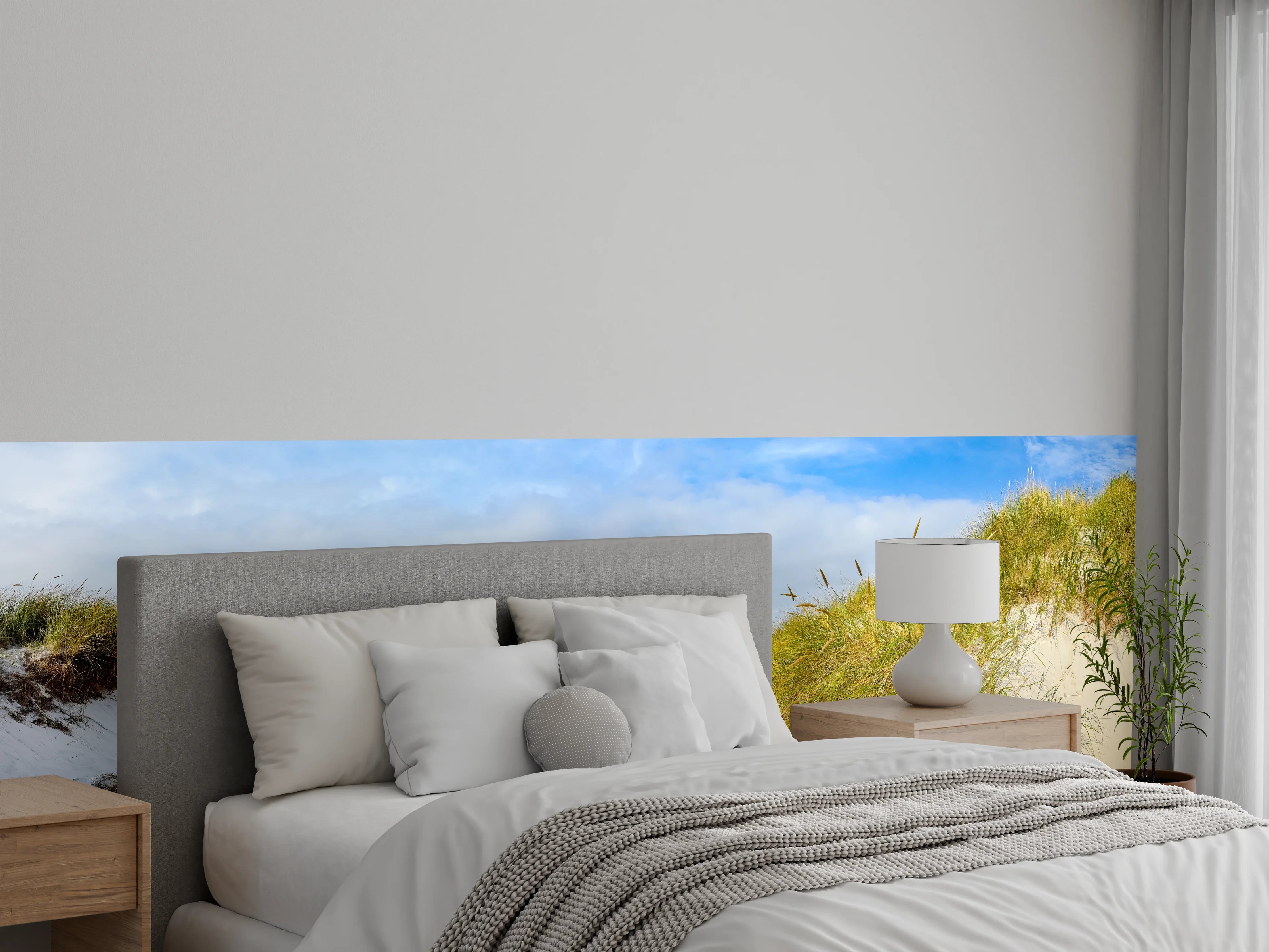 Wandverkleidung Schlafzimmer - Sanddüne am Meer Panorama
