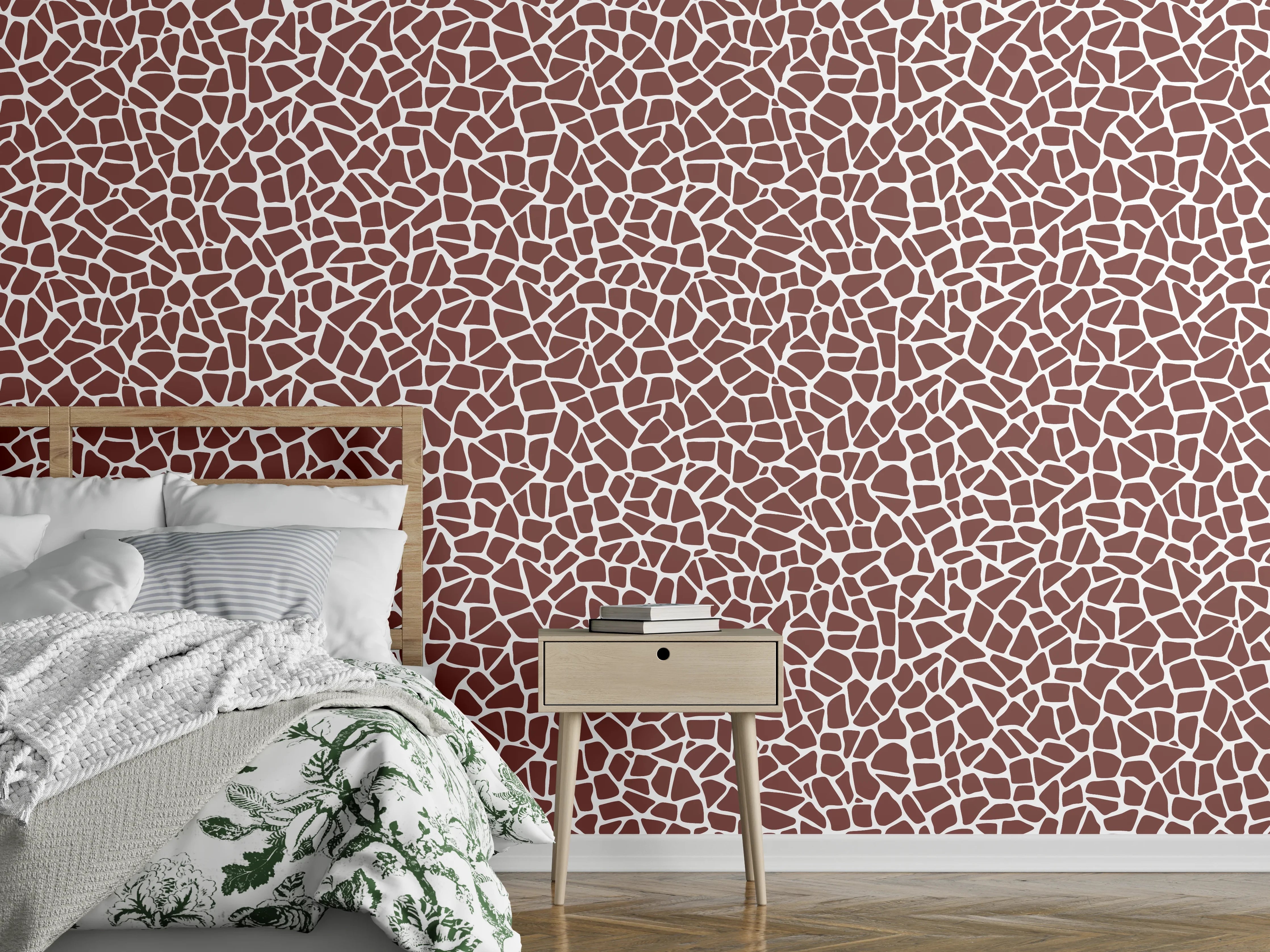 Wandverkleidung Schlafzimmer - Sanfte Erdtöne mit Grauschimmer