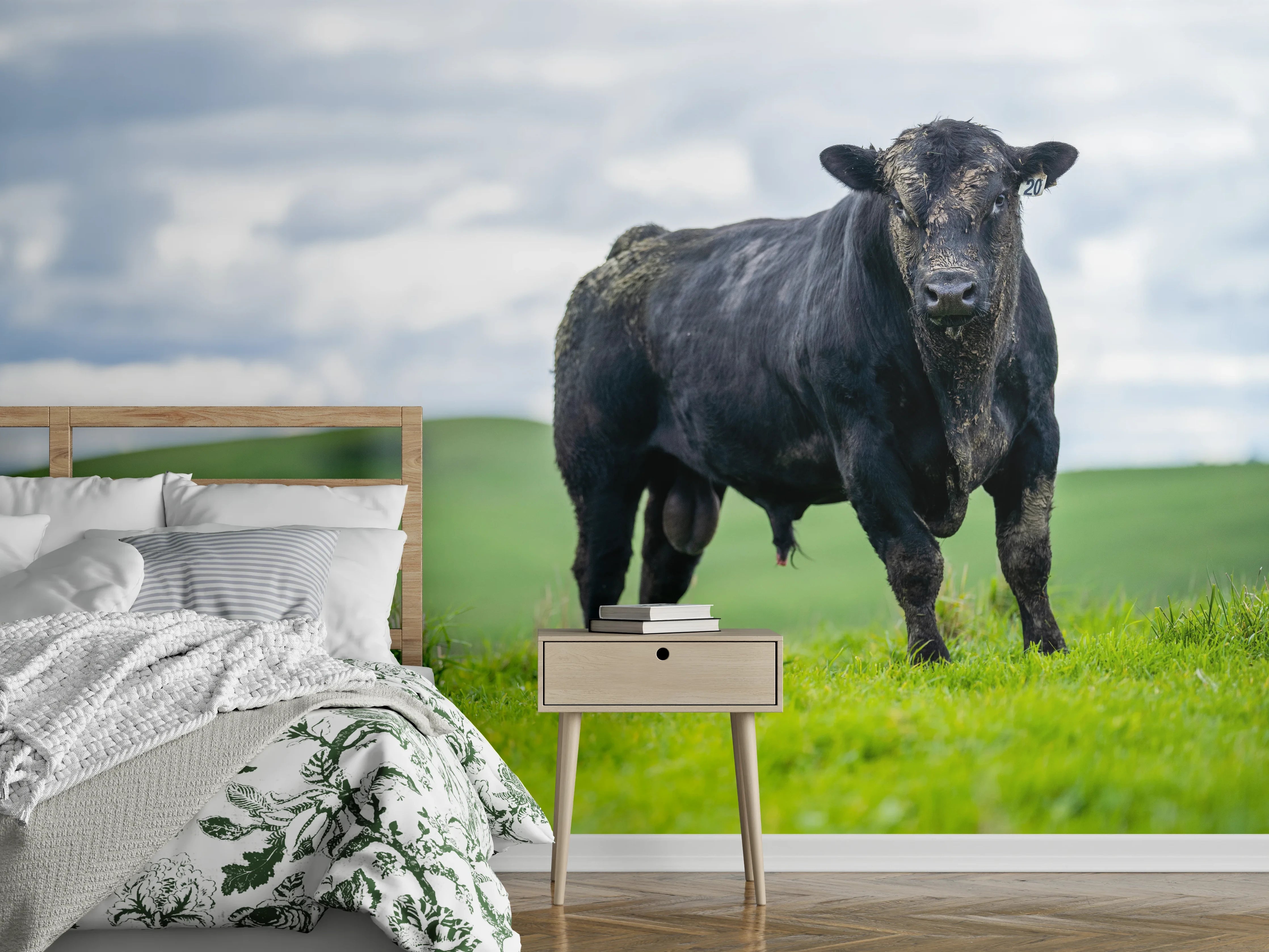 Wandverkleidung Schlafzimmer - Schmutziger Aberdeen Angus