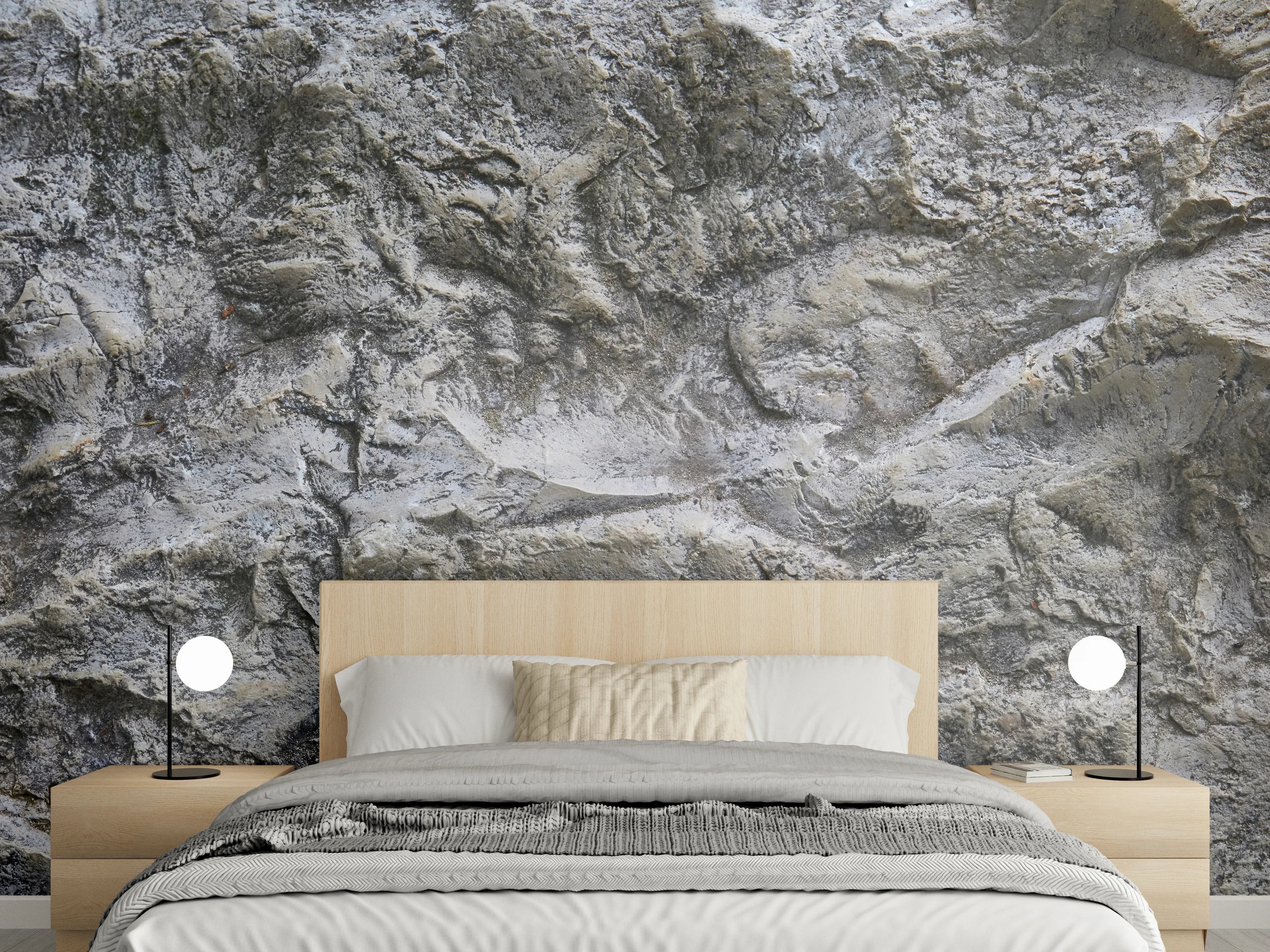 Wandverkleidung Schlafzimmer - Schöne Felsstruktur - Granit