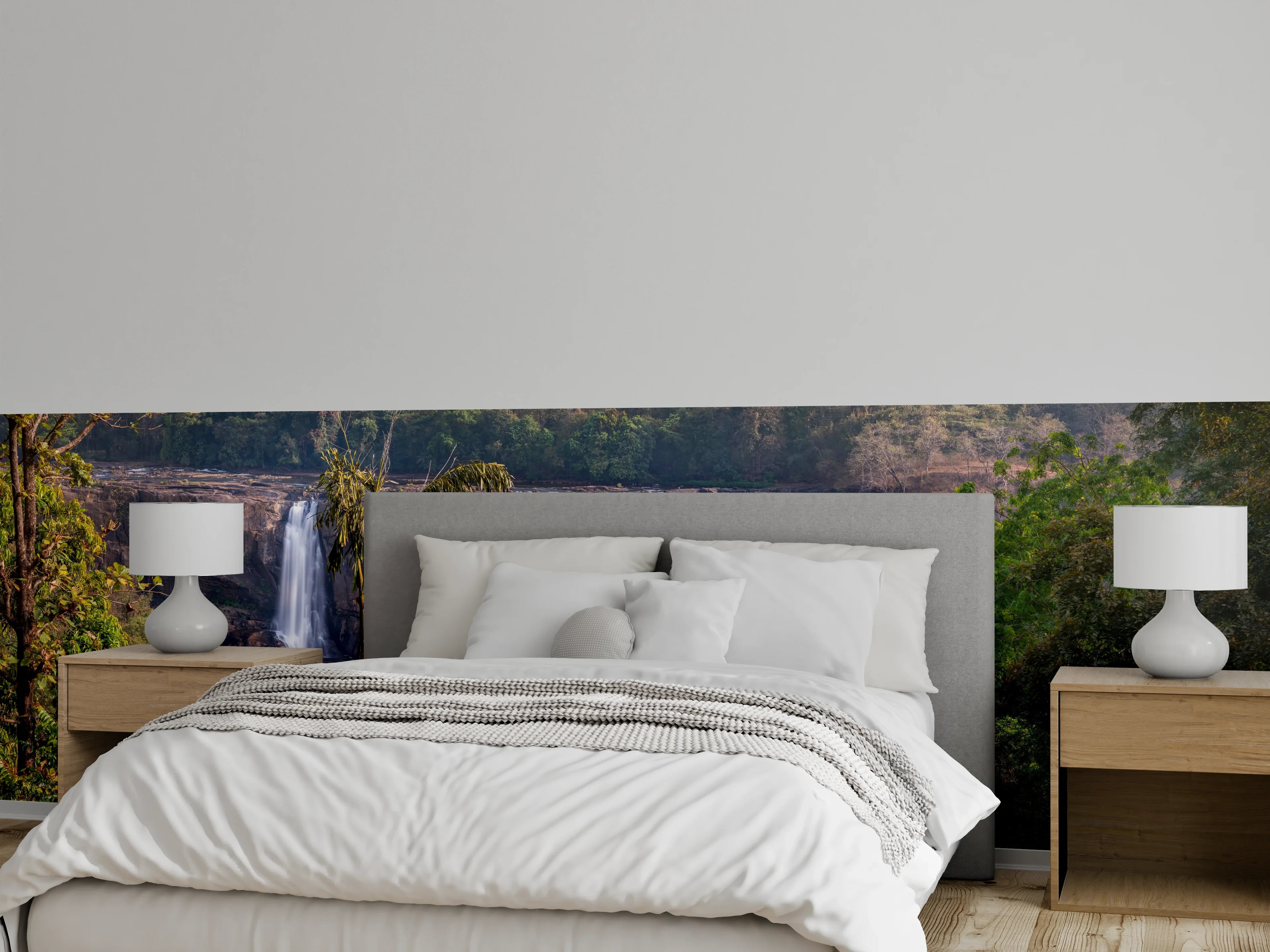 Wandverkleidung Schlafzimmer - Schöne Langzeitbelichtung der Athirappilly-Wasserfälle
