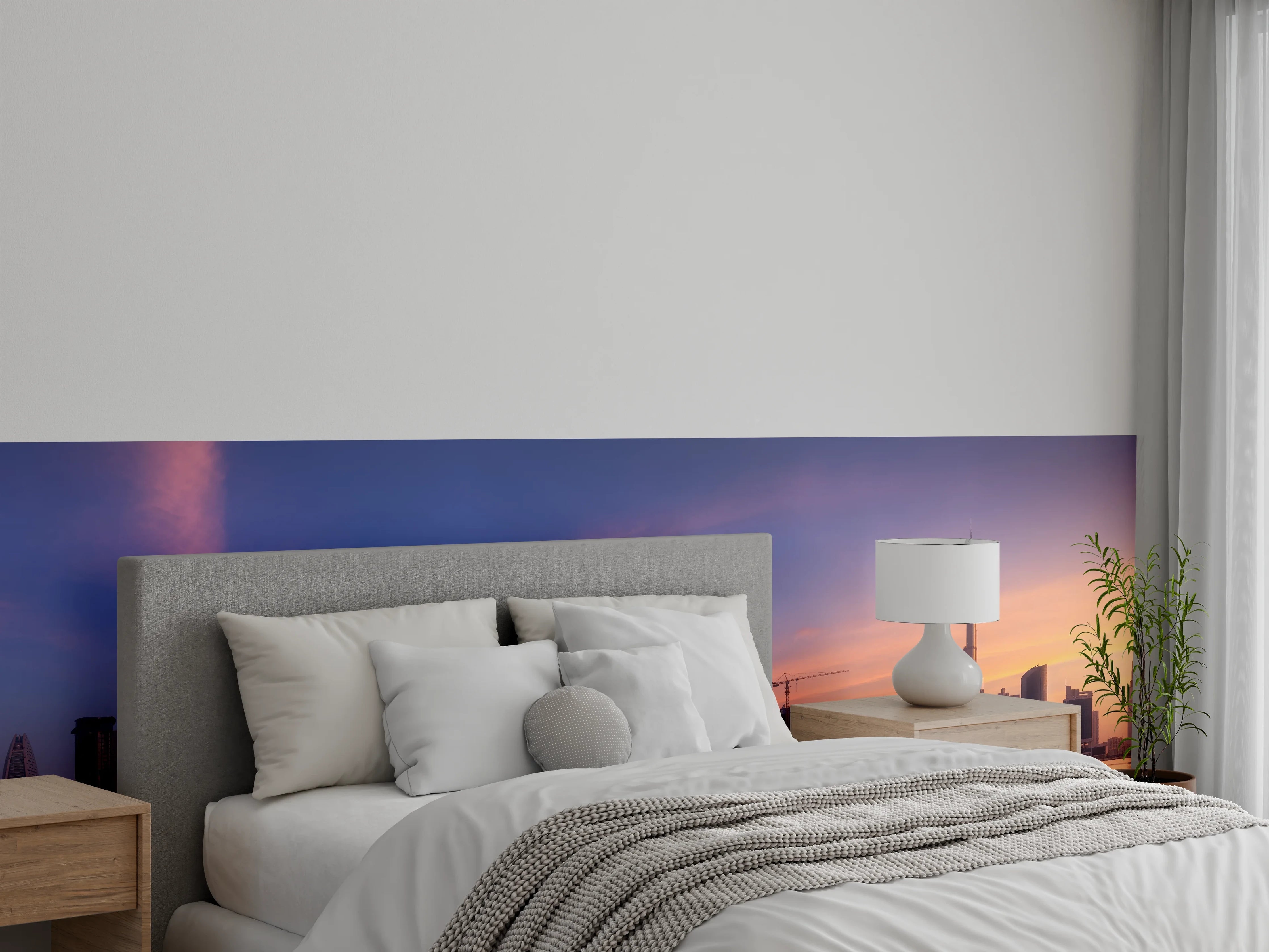 Wandverkleidung Schlafzimmer - Schönes Stadtbild von Dubai