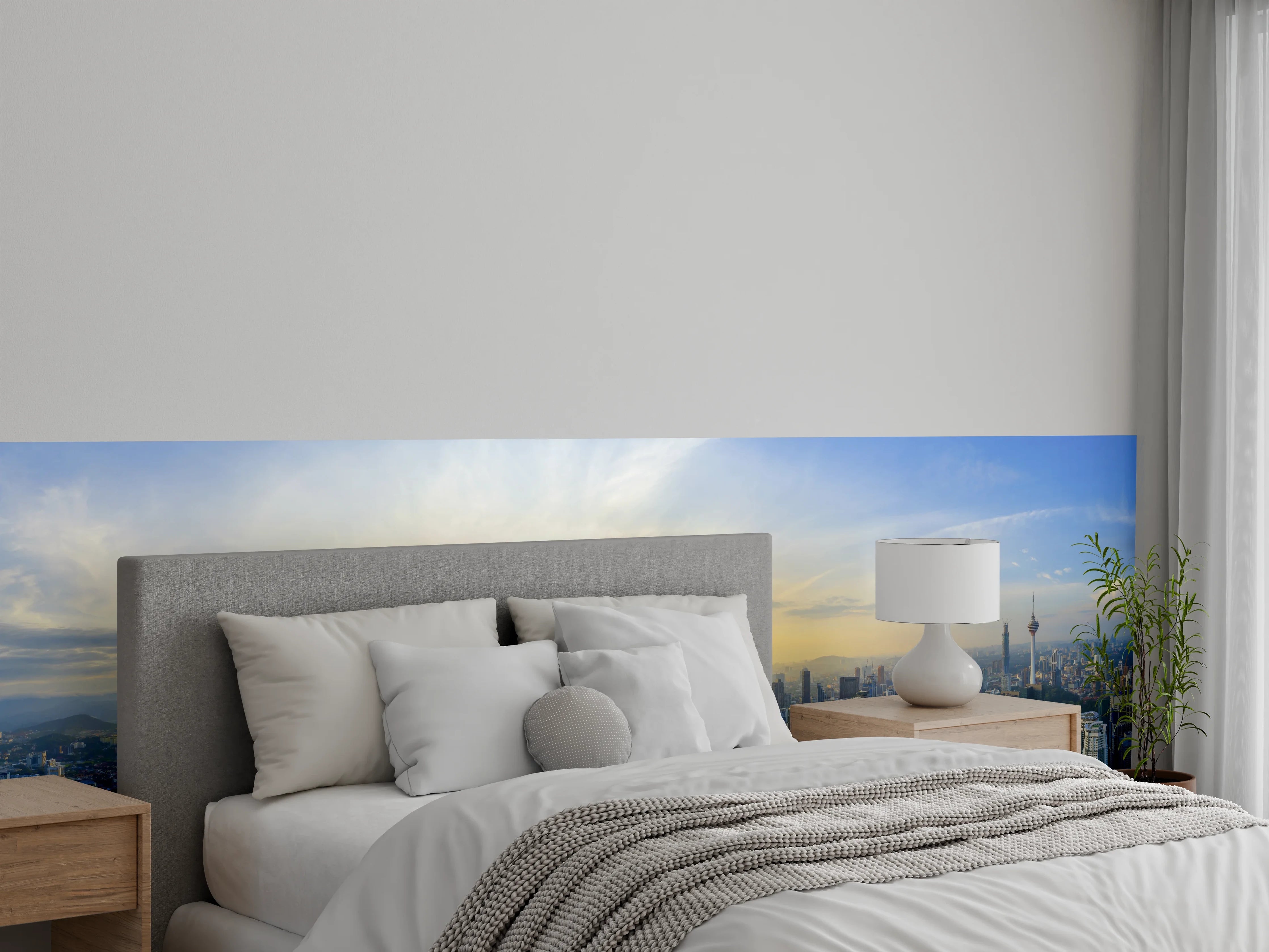 Wandverkleidung Schlafzimmer - Skyline Kuala Lumpur City