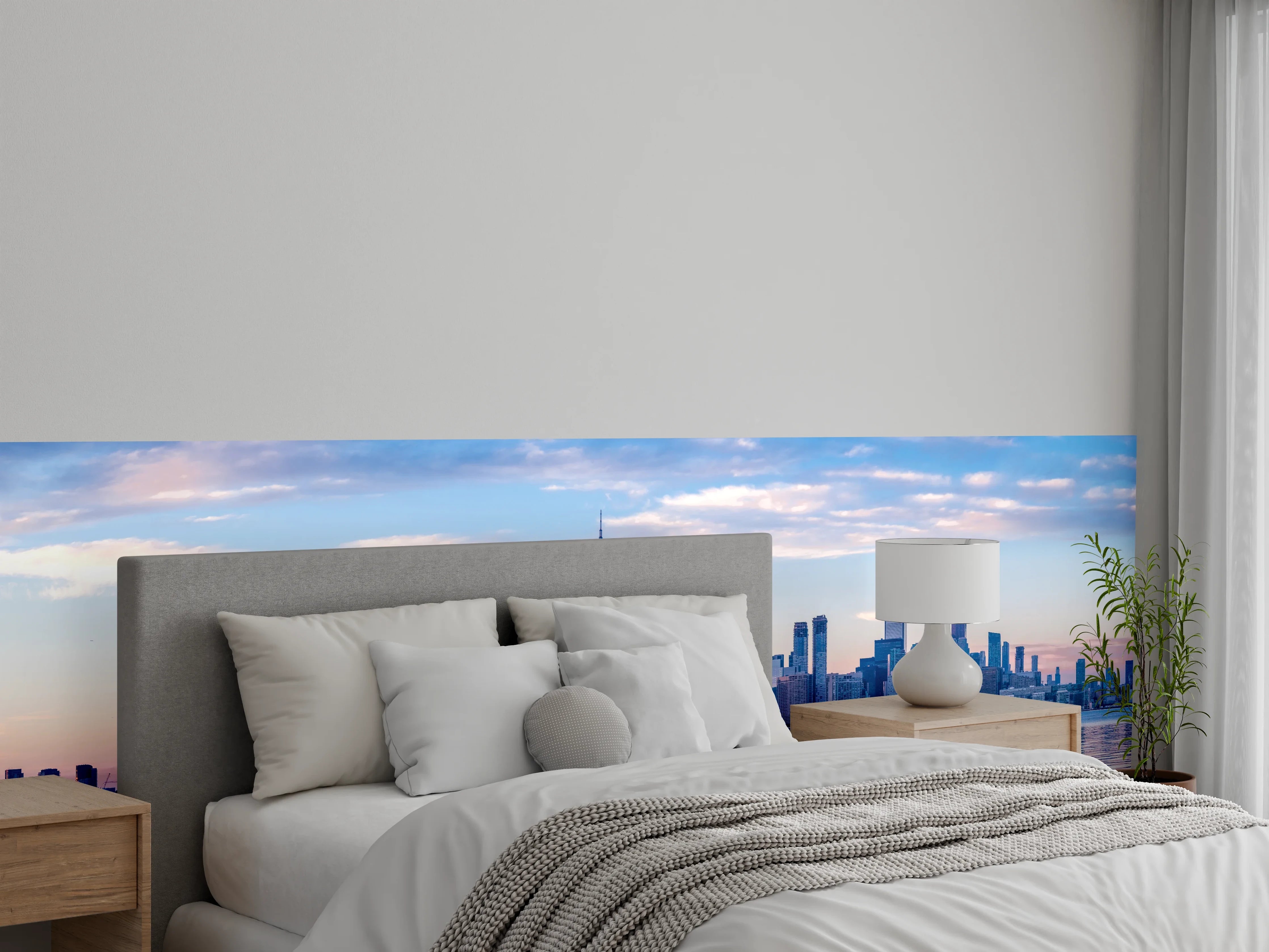 Wandverkleidung Schlafzimmer - Skyline von Toronto