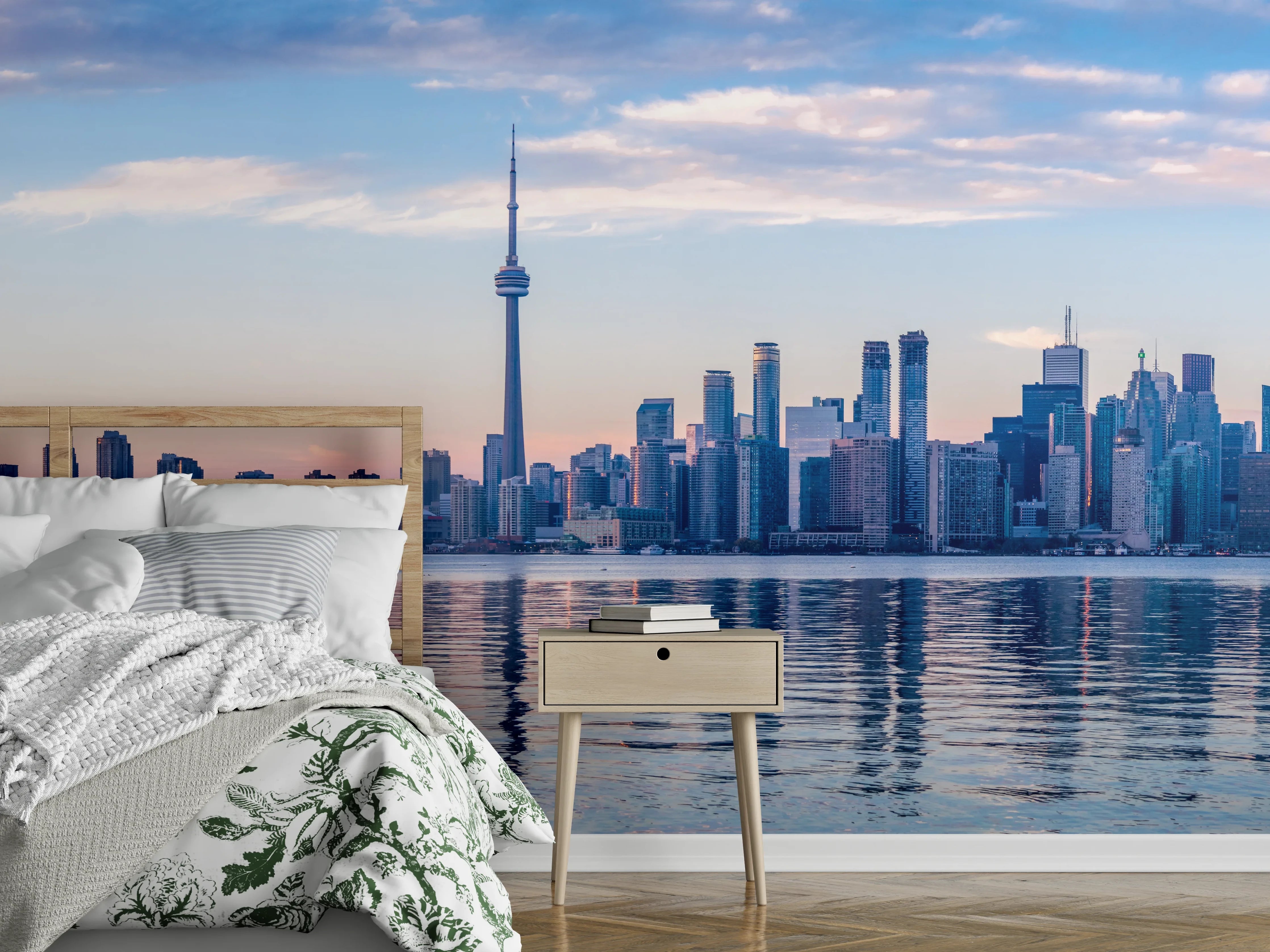 Wandverkleidung Schlafzimmer - Skyline von Toronto